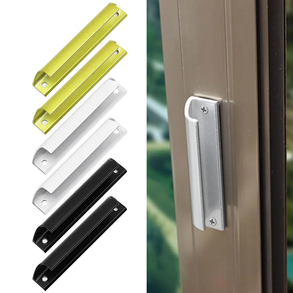 1pc Türgriff Aluminium Legierung Türgriff Holz Schiebetür Griff Wohnkultur Für Schrank Tür Balkon Tor Möbel hardware