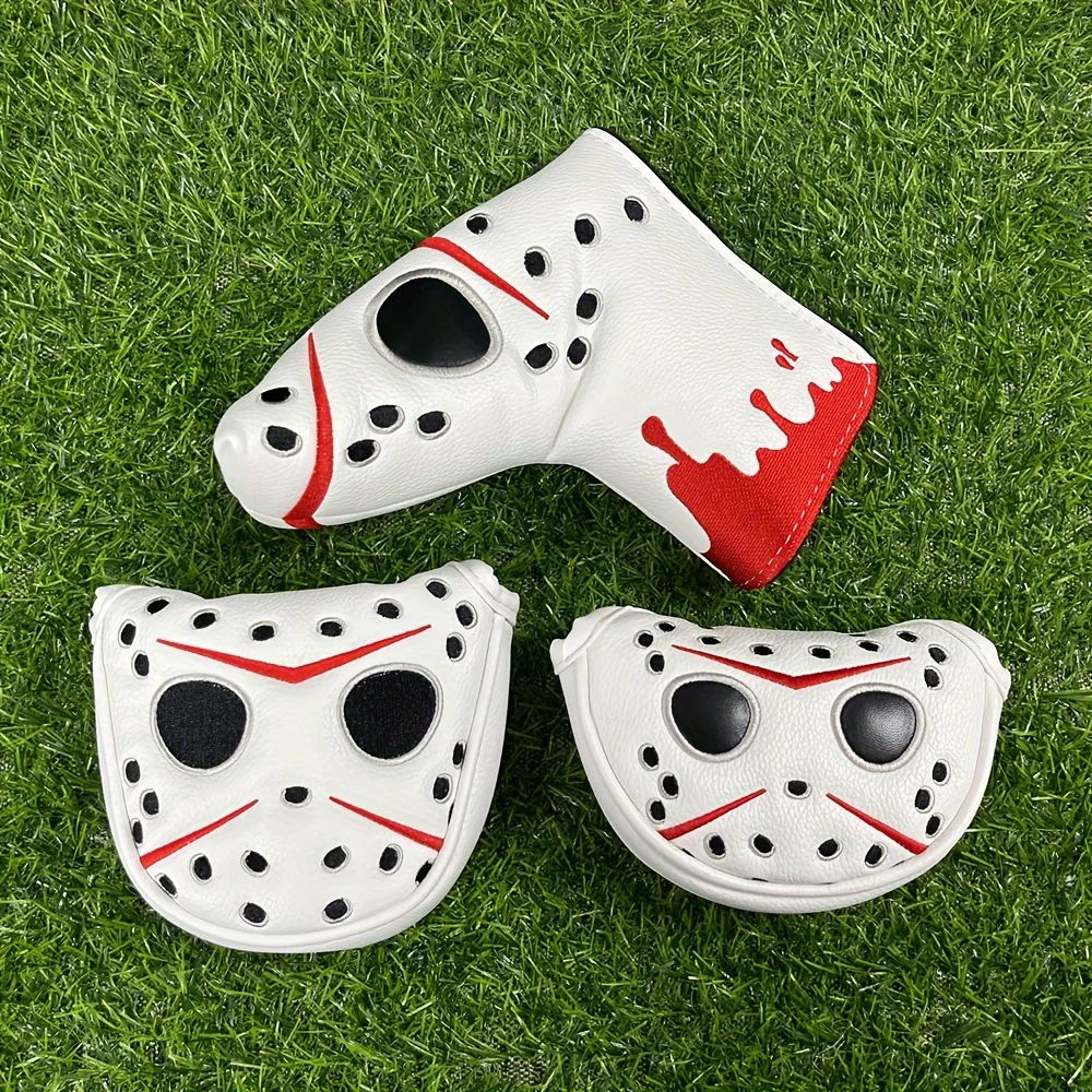 Putter Covers Hockey Goalie Mask, Mallet Putter Cover Blade Putter Cover Strong Magnetic Putter Headcover