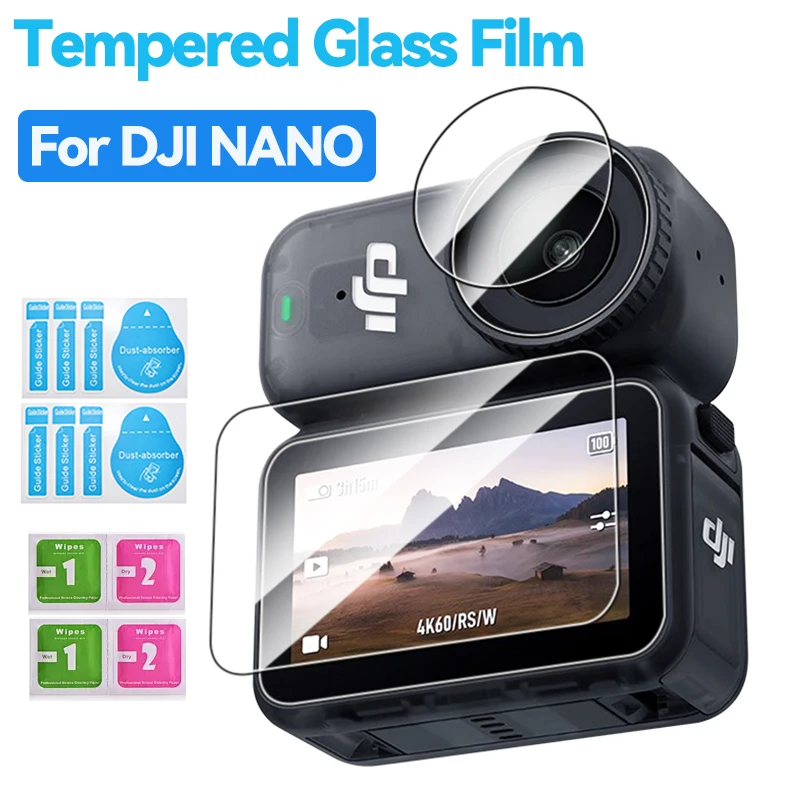 Gehärtetes Glas für DJI Osmo Nano Bildschirmkamera Objektivschutz Glasfolie für DJI Osmo Nano Schutzzubehör Set Image