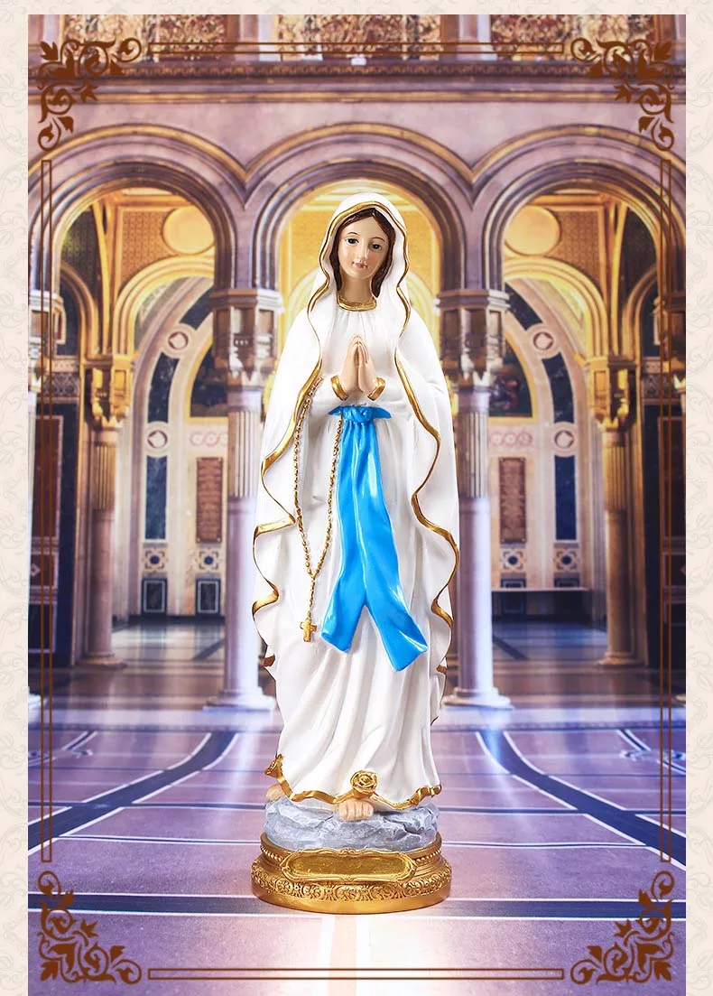 Commercio all'ingrosso Cattolicesimo cristiano Religione Fornisce Vergine Lourdes madre dea la statua della Madonna Ornamento