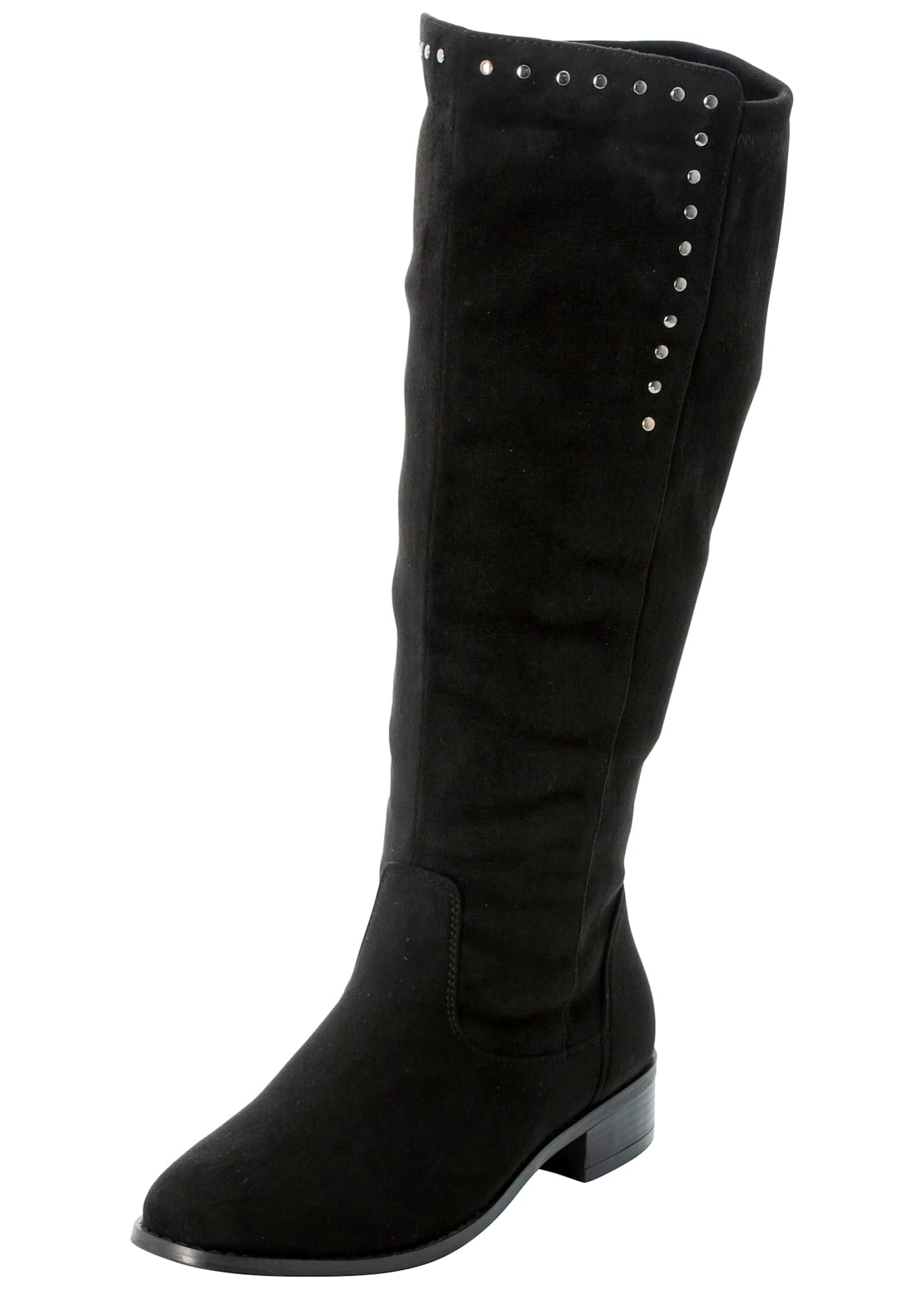 Weitschaftstiefel SHEEGO, Damen, Gr. 43, schwarz, Lederimitat, Schuhe