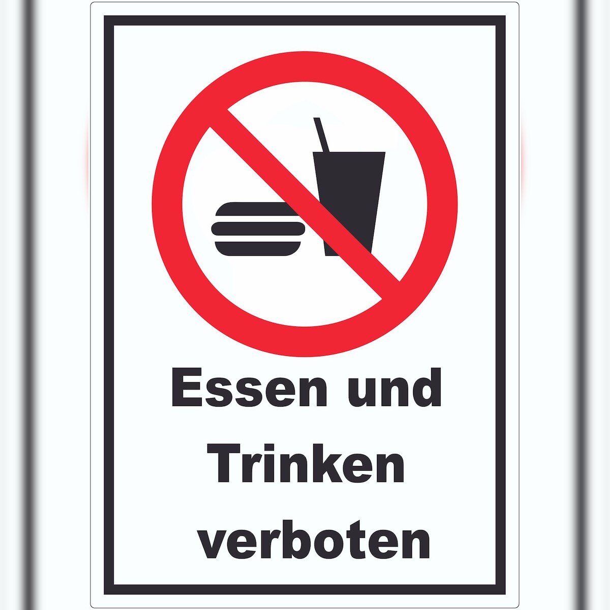 HB-Druck Trinken und verboten Aufkleber A6 (105x148mm) Image