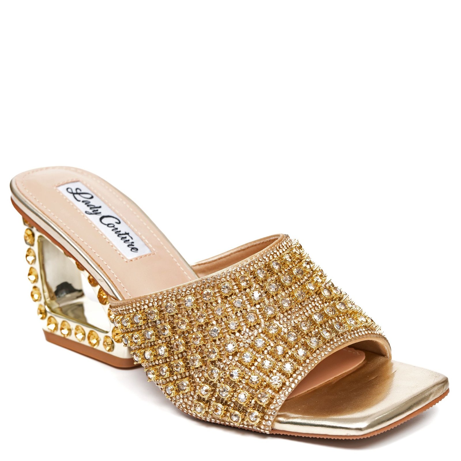 Lady Couture of NY Royal - Womens 9 Gold Sandal Medium