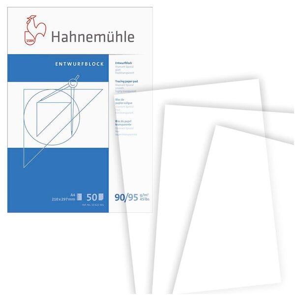 Hahnemühle Transparentpapier A4 »Entwurfblock« 90g 50 Blatt Image