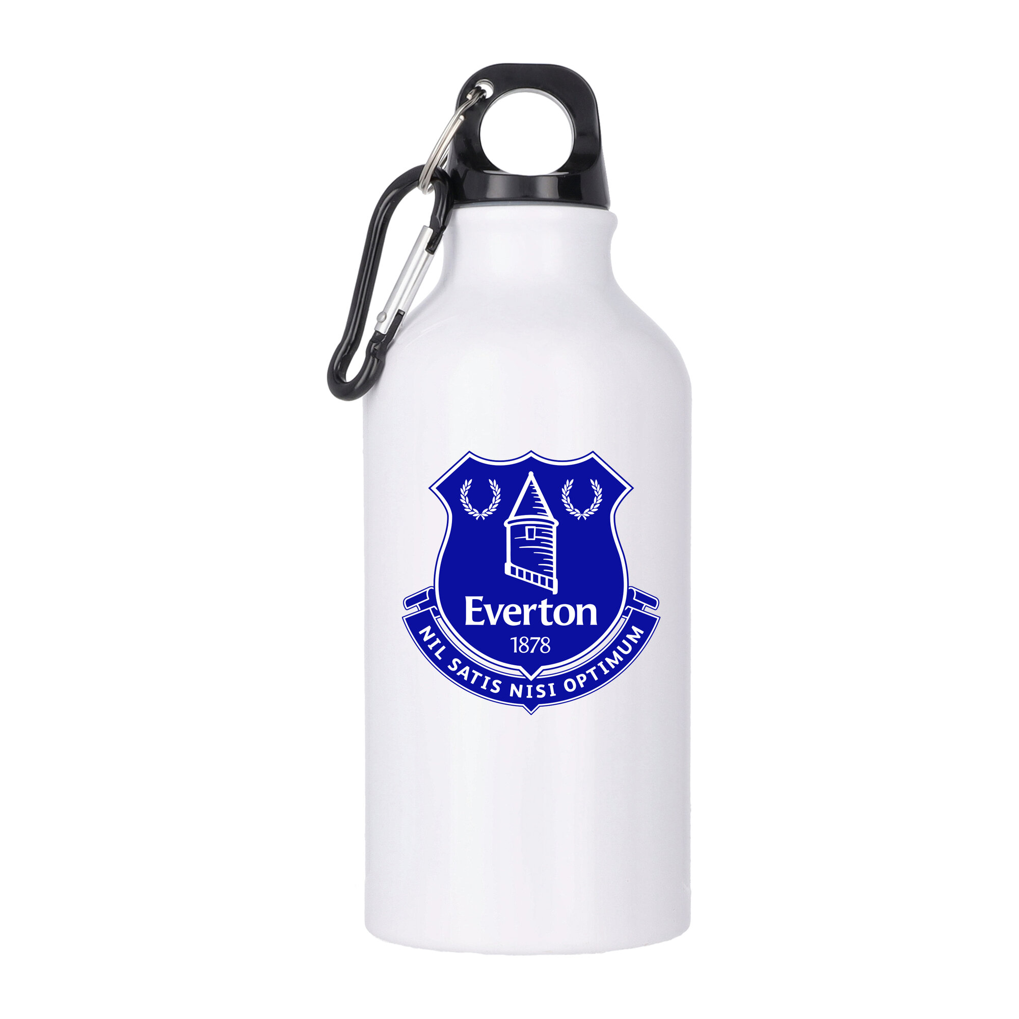 Everton Logo Aluminium 400ml Trinkflasche - Weiß Image