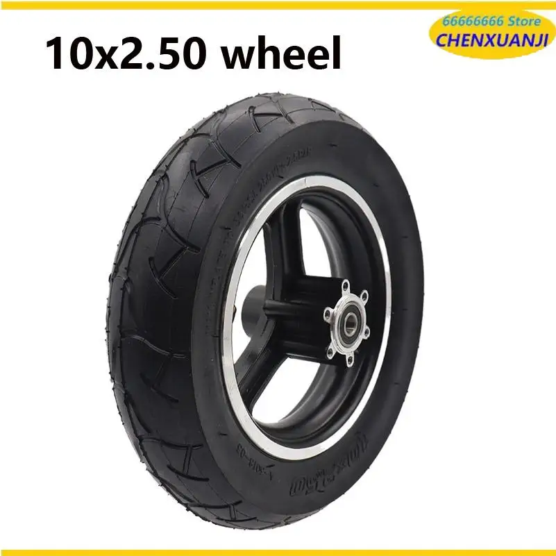 10 x 2,50 10 Zoll Aluminiumlegierungsräder 10 mm und explosionsgeschützte Reifen für Auswuchtfahrzeuge für Elektroroller Image