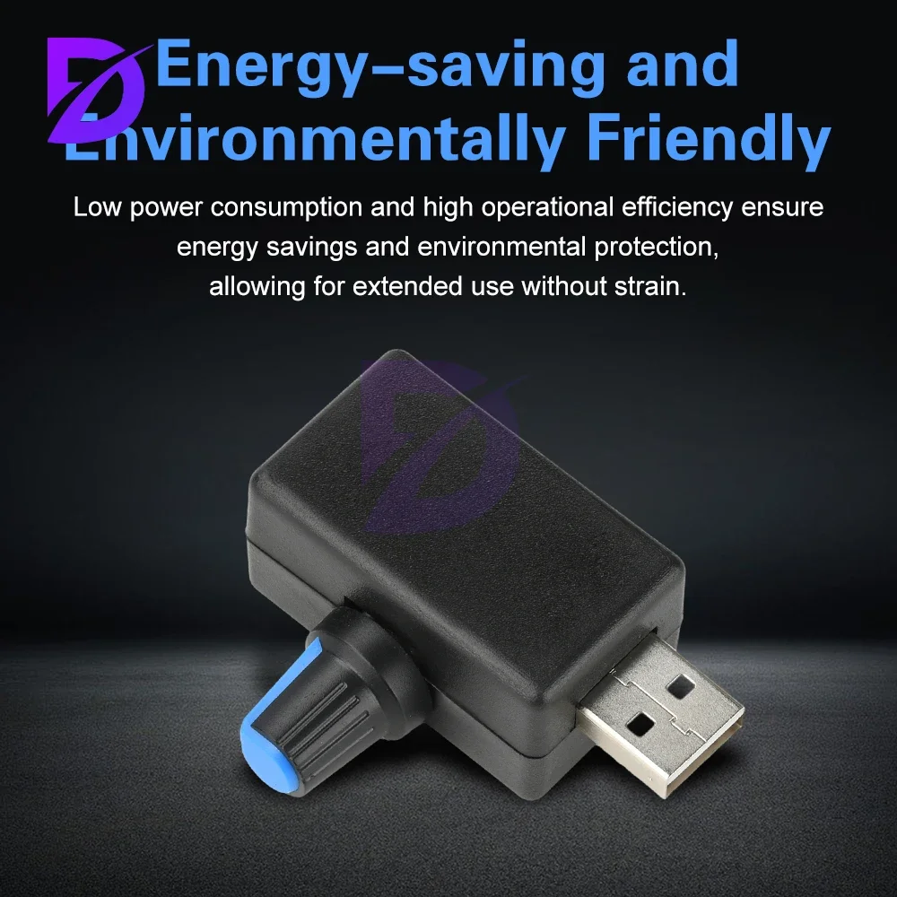 DC 4-12V 5W Mini-USB-Lüfter-Geschwindigkeitsregler, Luftstromregler, leises, mehrstufig einstellbares Modul Image