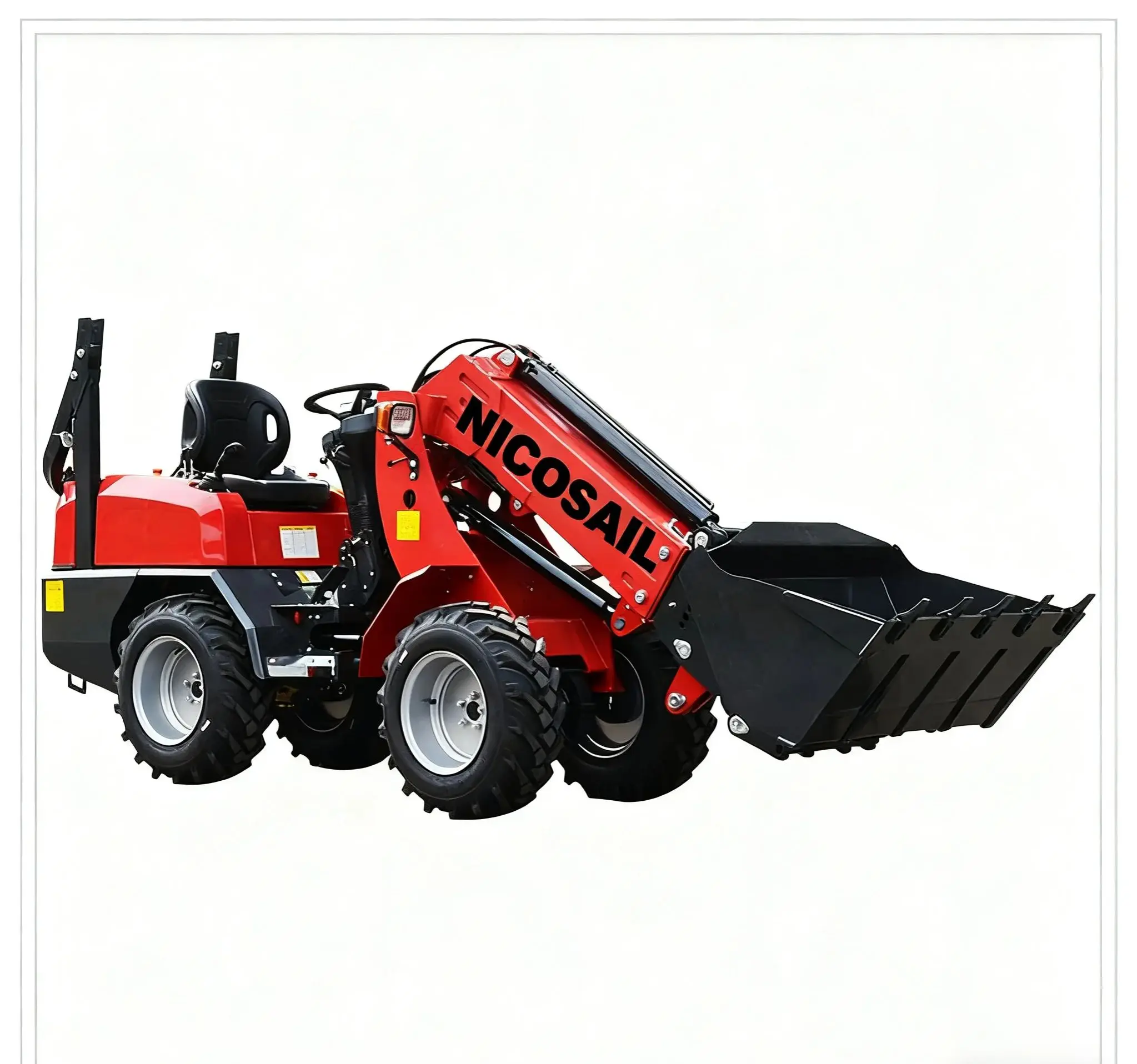 Chinesischer kleiner Frontlader, Teleskoparmlader, 1 Tonne, 2,1 Tonne, 3 Tonnen kompakter Teleskop-Radlader Image