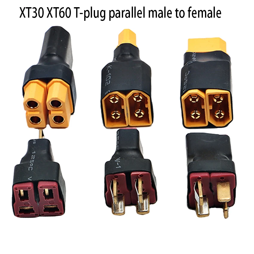1Pcs XT30 XT60 Parallel Adapter Konverter Stecker Kabel Lipo Batterie Kabelbaum Stecker Verkabelung Image