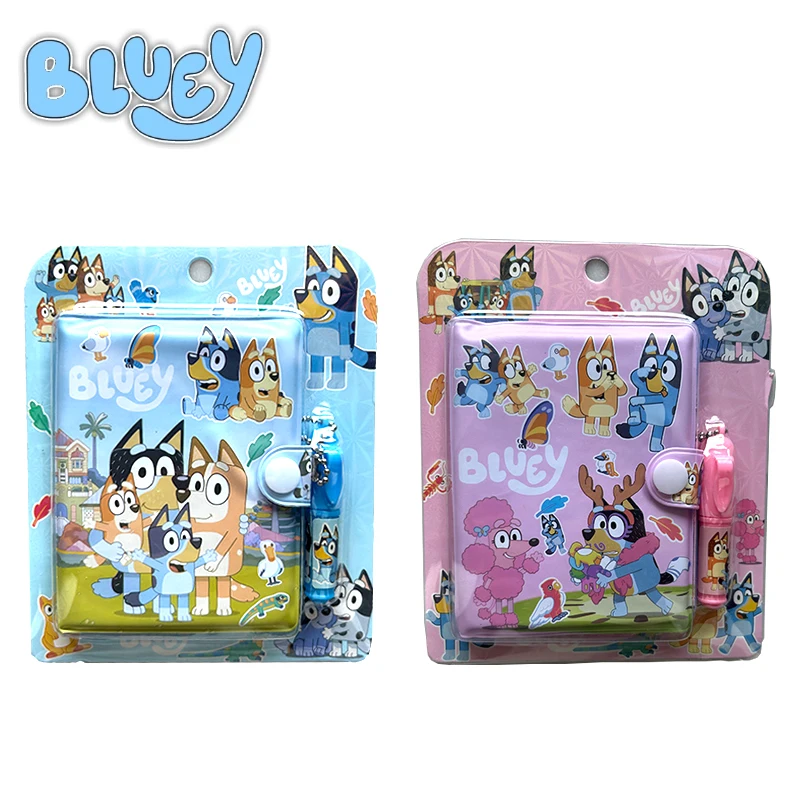 New bluey Notebook Cute Anime Cartoon School Supplies Portable Diary Fashion Office Supplies Children Holiday Gift