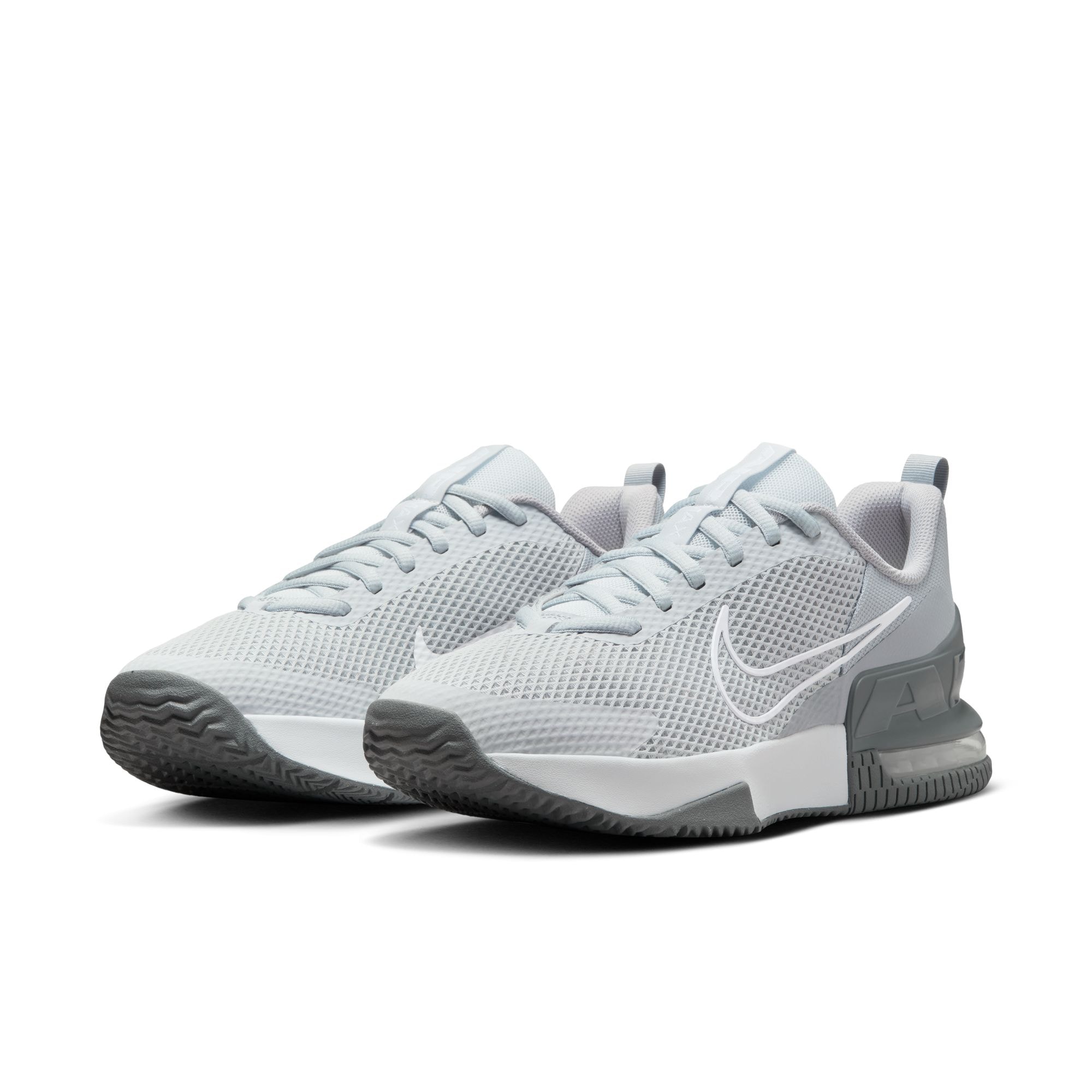 Trainingsschuh NIKE "M AIR MAX ALPHA TRAINER 6", Gr. 44, cool grau, weiß, wolf grau, pure platinum, Synthetik, Textil, Schuhe
