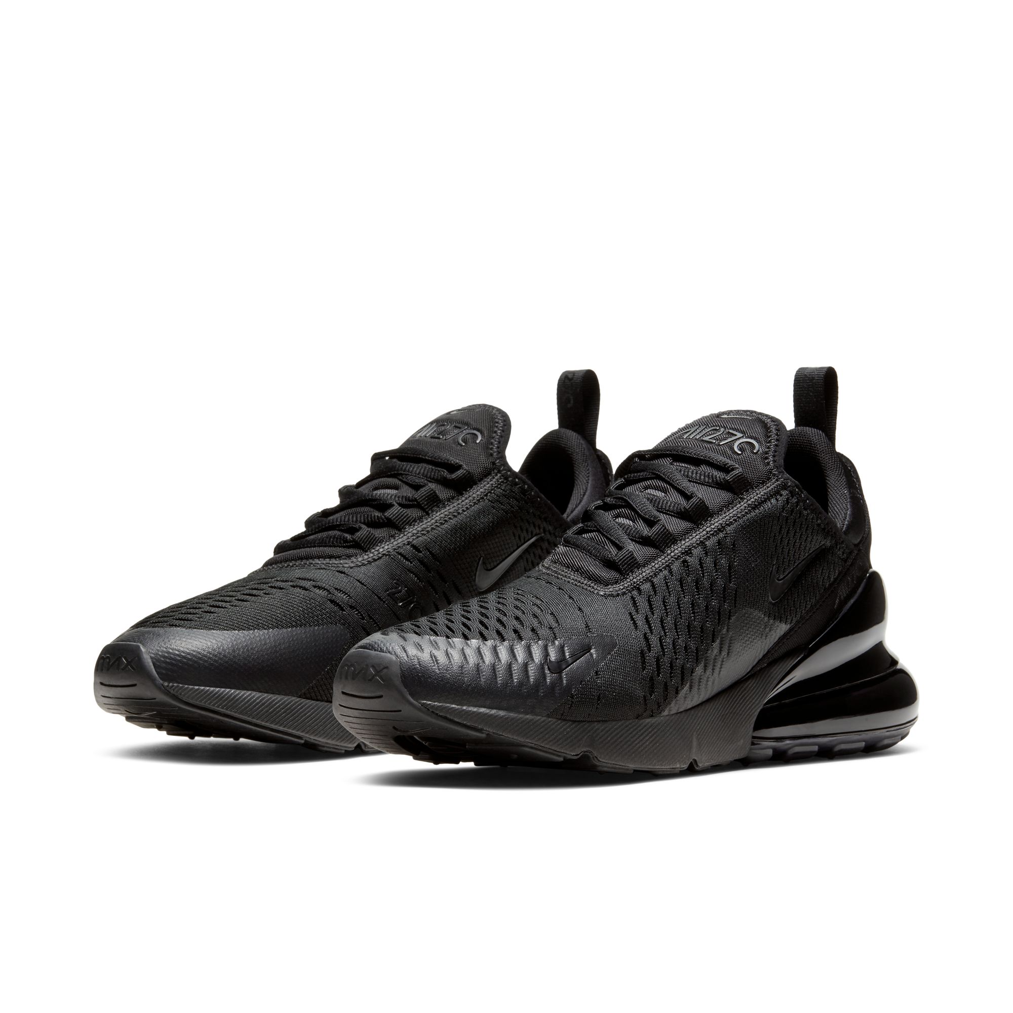 Sneaker NIKE SPORTSWEAR "AIR MAX 270", Herren, Gr. 44, schwarz, schwarz, schwarz, Synthetik, Textil, Schuhe Sneaker, Topseller