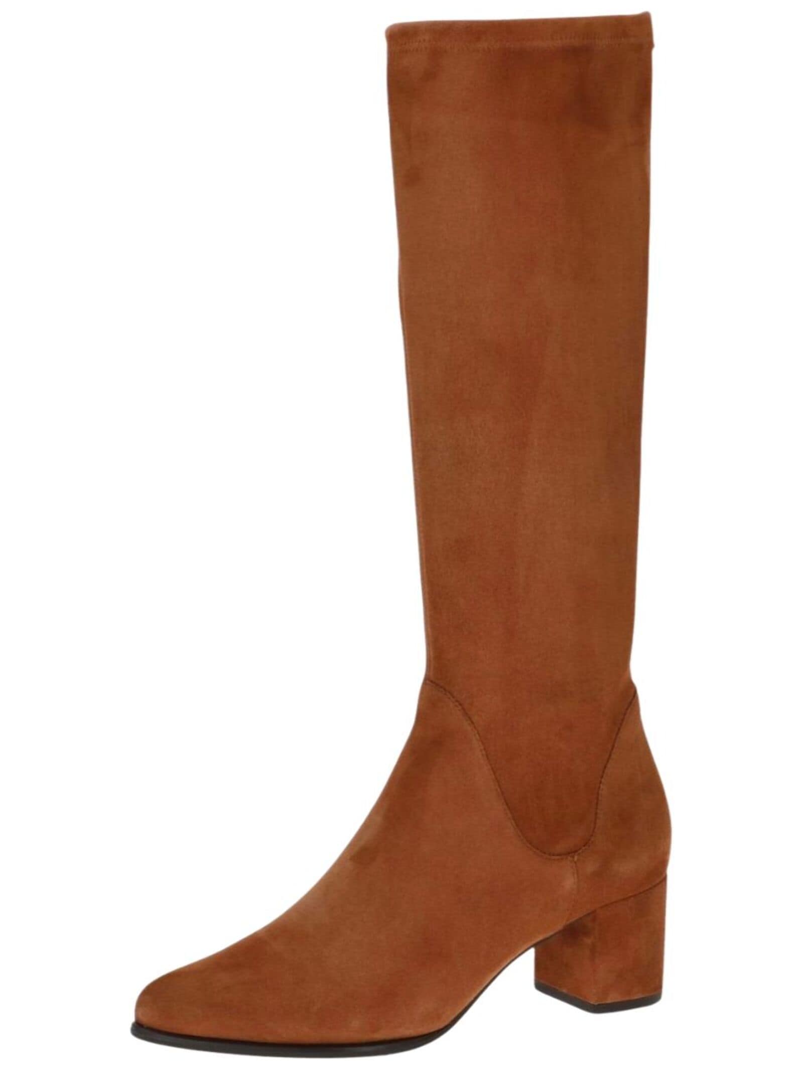 Stiefel PETER KAISER "Peter Kaiser Stiefel Leder", Damen, Gr. 38, braun (cognac), Leder, Schuhe
