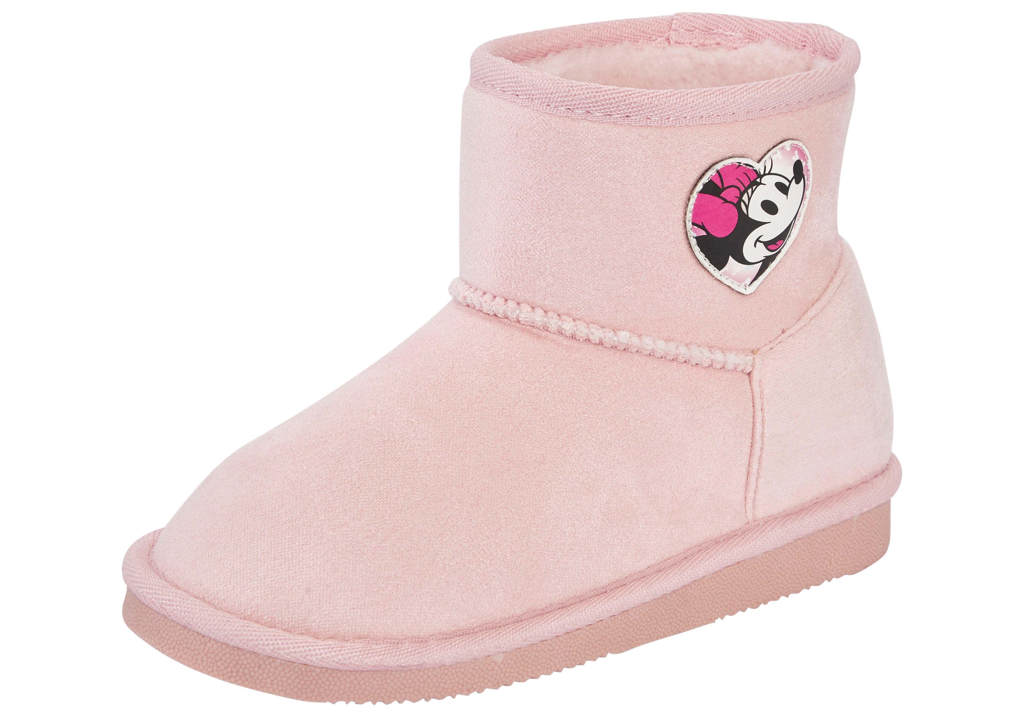 Schlupfboots DISNEY "MINNIE", Mädchen, Gr. 27, pink, Textil, Schuhe Schlupfboots, Winterschuhe, Winterboots, Snowboots, Schlupfstiefel, gefüttert