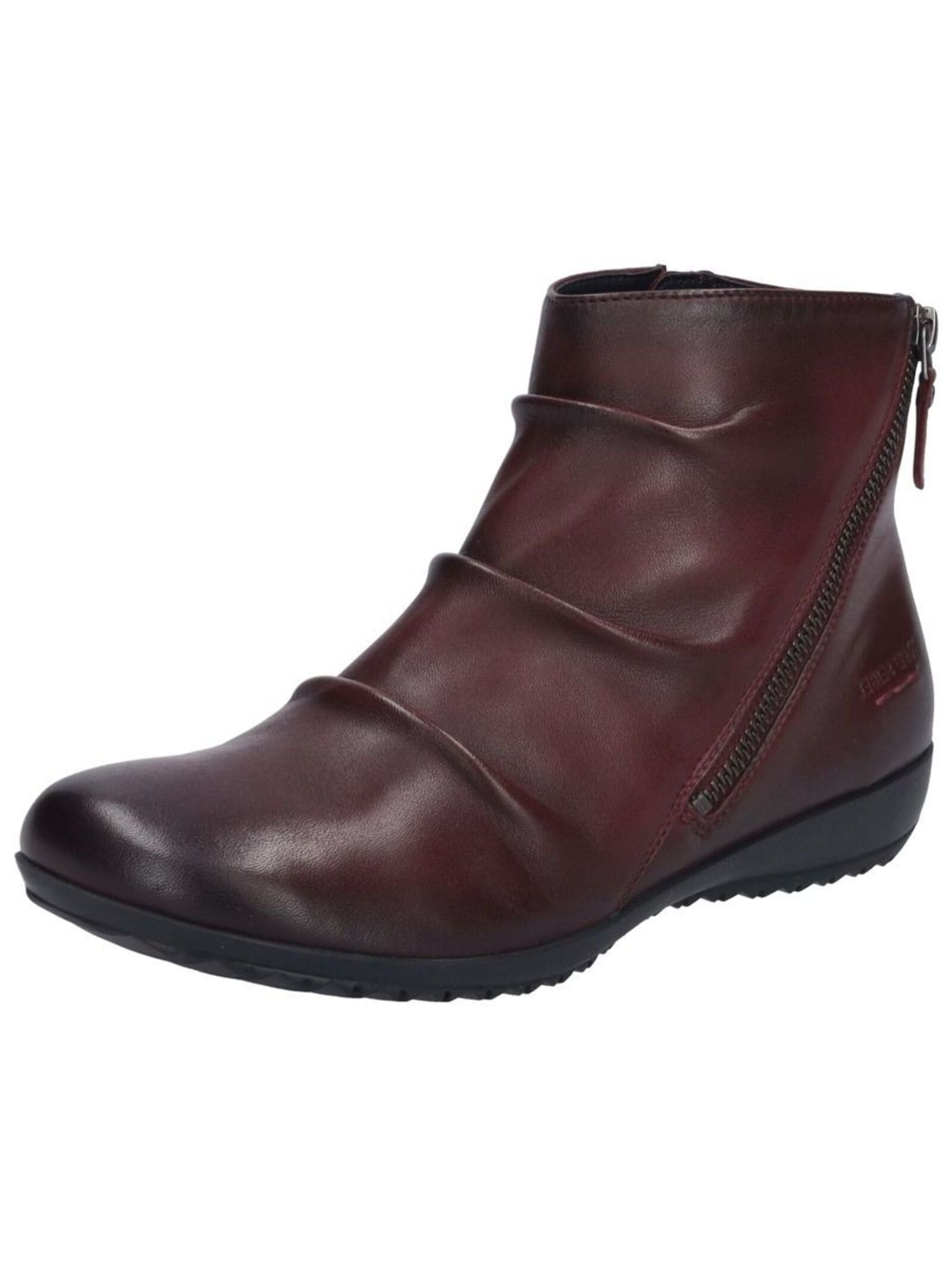 Stiefelette JOSEF SEIBEL "Josef Seibel Stiefelette Leder", Damen, Gr. 38, rot (bordeaux), Leder, Schuhe