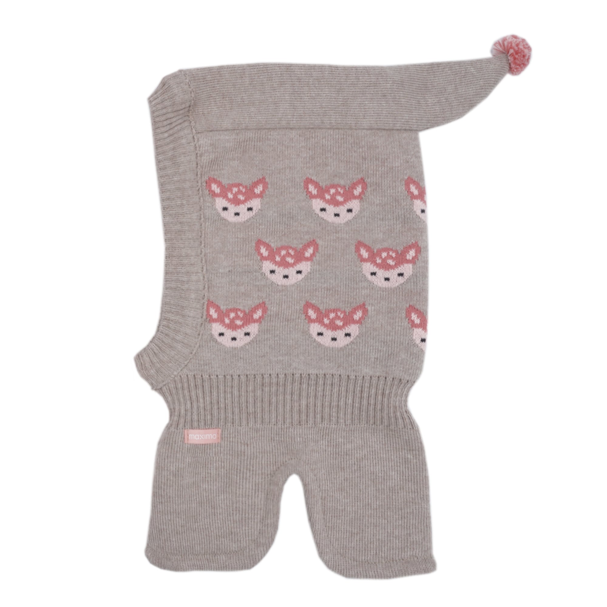 Schlupfmütze MAXIMO, Baby, Gr. 51, buchemeliert, Strick, Baumwolle, gemustert, Mützen, Baumwolle, doppelt gestrickt, Ausgenähtes Halsteil, kurzer Zipfel Image