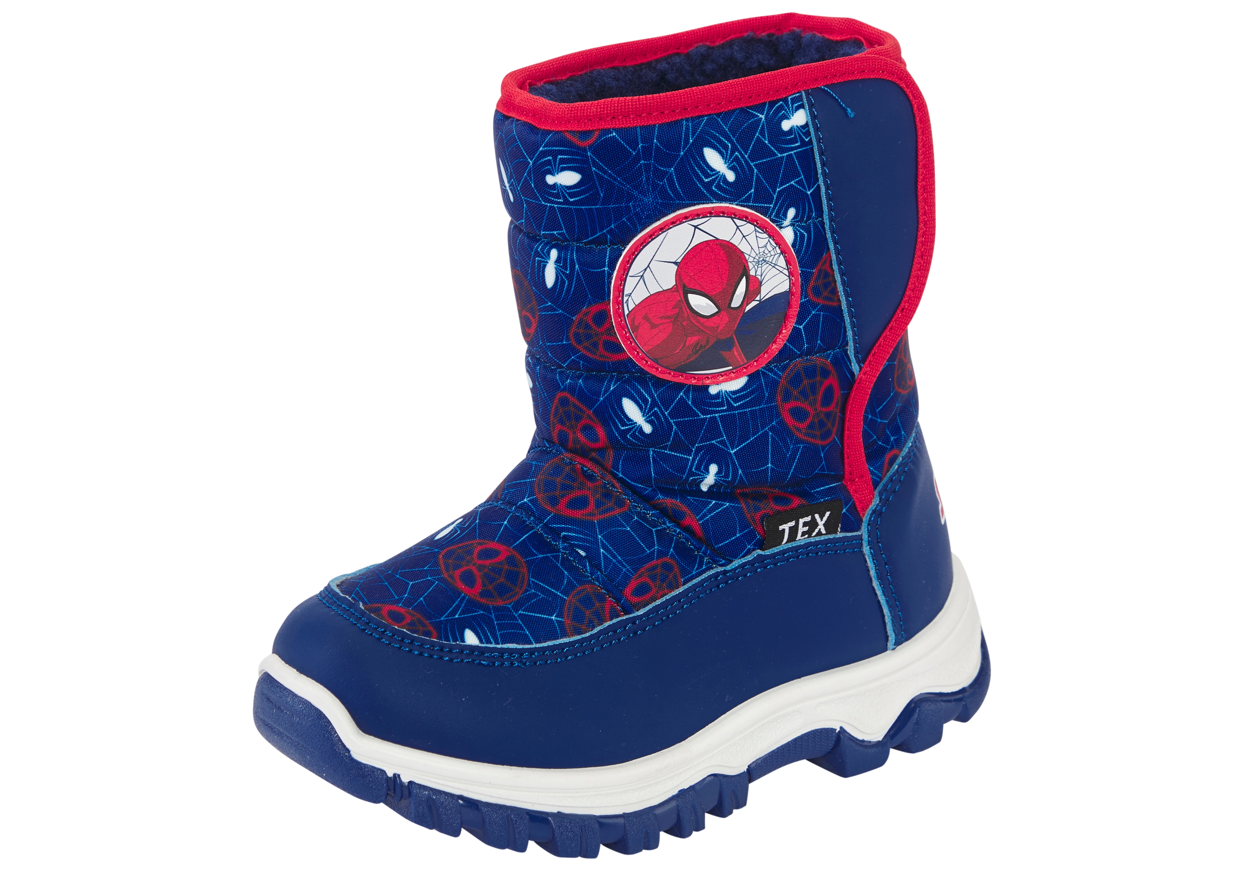 Winterboots DISNEY "SPIDERMAN", Damen, Gr. 31, blau, Synthetik, Textil, Schuhe, Winterschuhe, Winterstiefel, Snowboots, wasserdicht & gefüttert