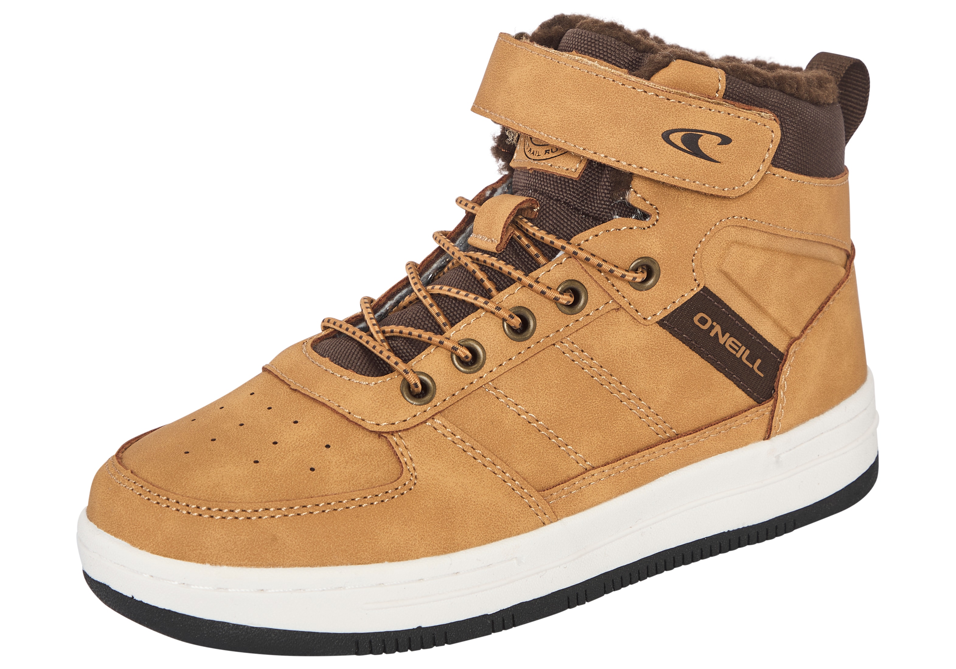 Winterstiefel O'NEILL "TURA MID JR", Jungen, Gr. 28, chipmunk, Synthetik, Schuhe Winterstiefel, Winterschuhe, Winterboots, Snowboots