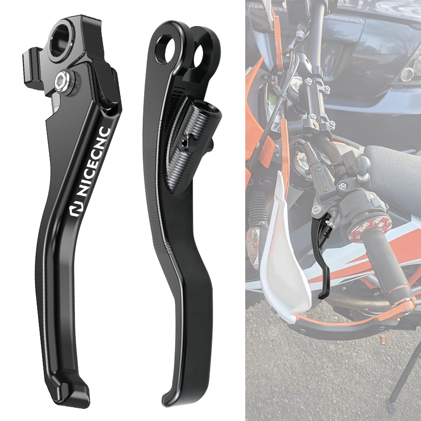 NICECNC Moto Shorty Leva Freno Frizione per KTM 690 SMC R 690 SMCR 690 Enduro R 2014-2023 Husqvarna 701 SM 701 Enduro 16-23
