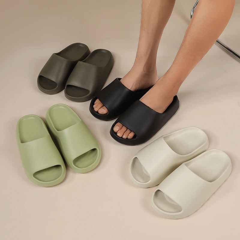 Superleichte weiche Hausschuhe, einfache Mode-Slides, elastische EVA-Schuhe, bunte Turnschuhe, Indoor-Badezimmer-Flip-Flops, Unisex, Größe 36–49