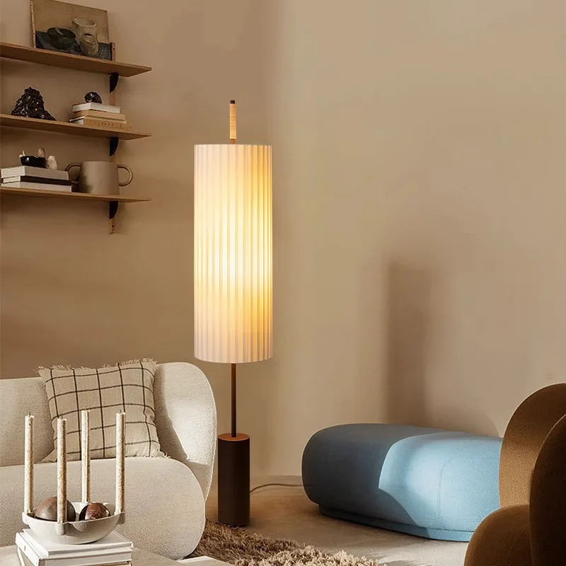 Nordic Minimalist LED Stehleuchte Retro Studie Wohnzimmer Stehlampe Dekoration Schlafzimmer Nachttischlampe