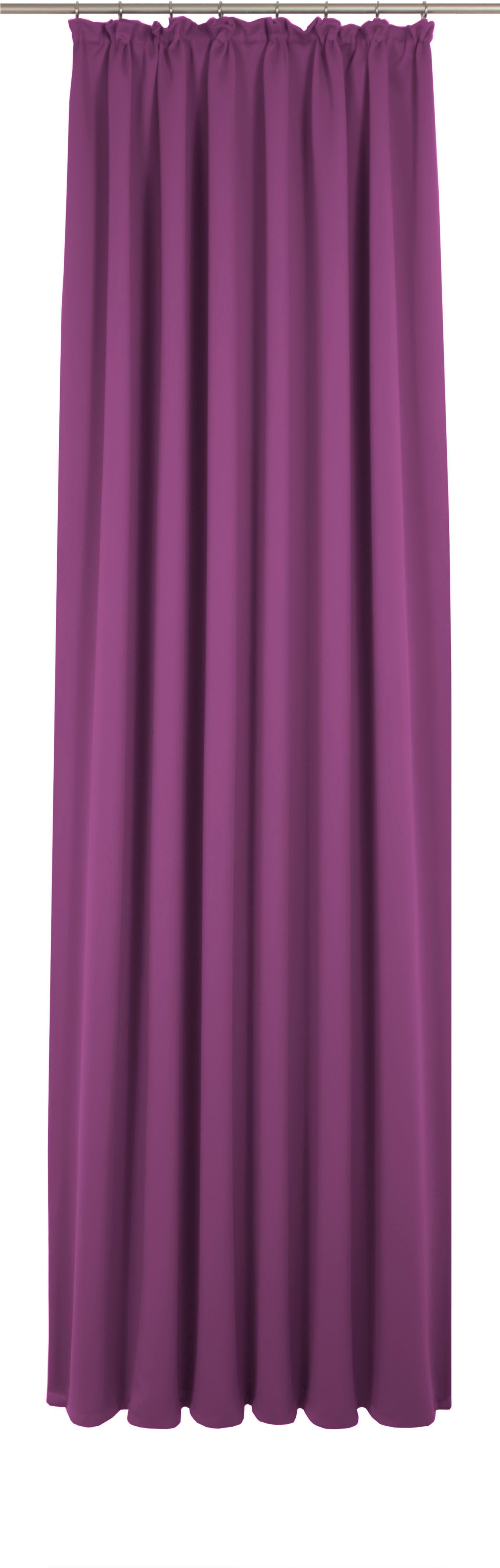 Vorhang WIRTH "Newbury", lila (beere), B:130cm H:175cm, Baumwolle, Polyester, Gardinen, nach Maß Image