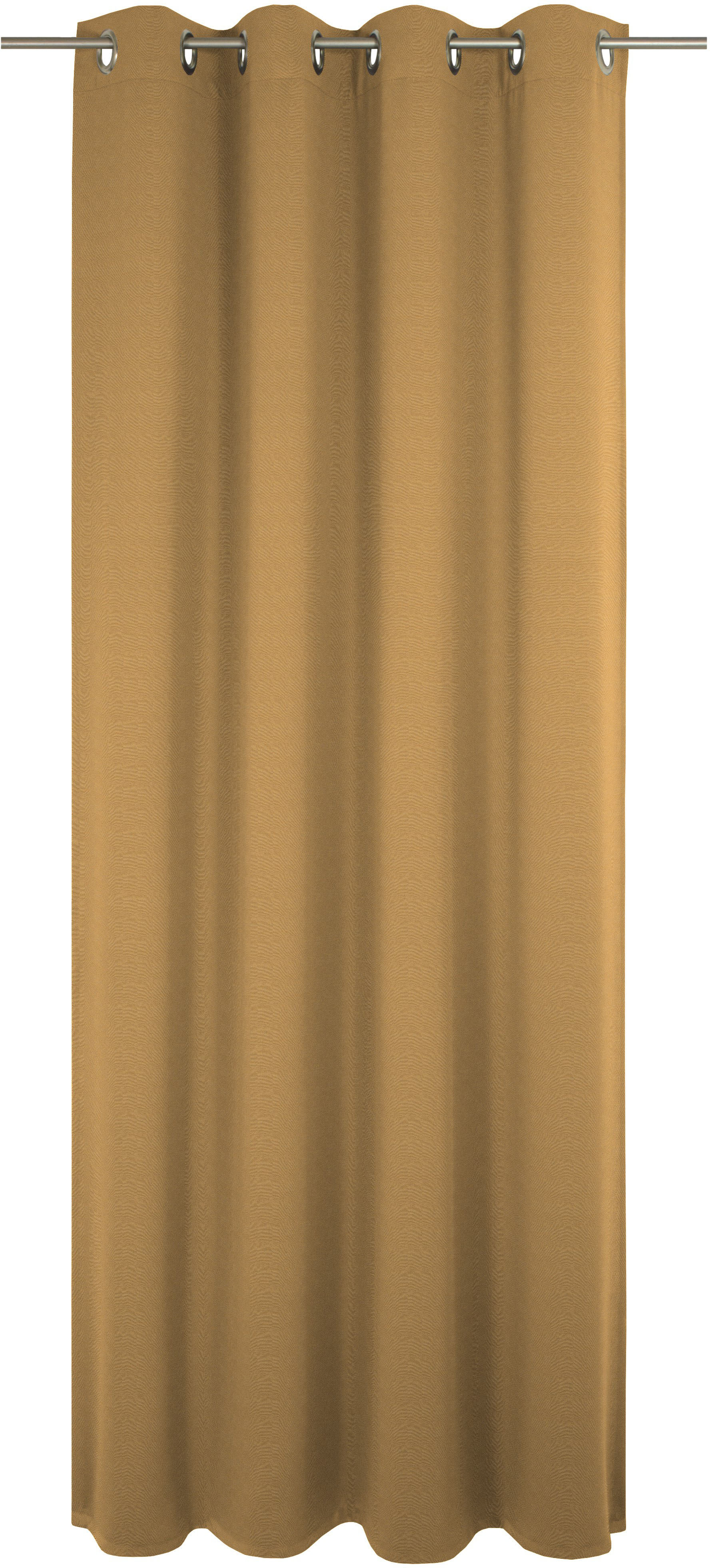 Vorhang ADAM "Uni Collection", gelb (curry), B:142cm H:185cm, Baumwolle (Bio-Baumwolle), Gardinen, Blickdichter aus 100% Bio-Baumwolle Image