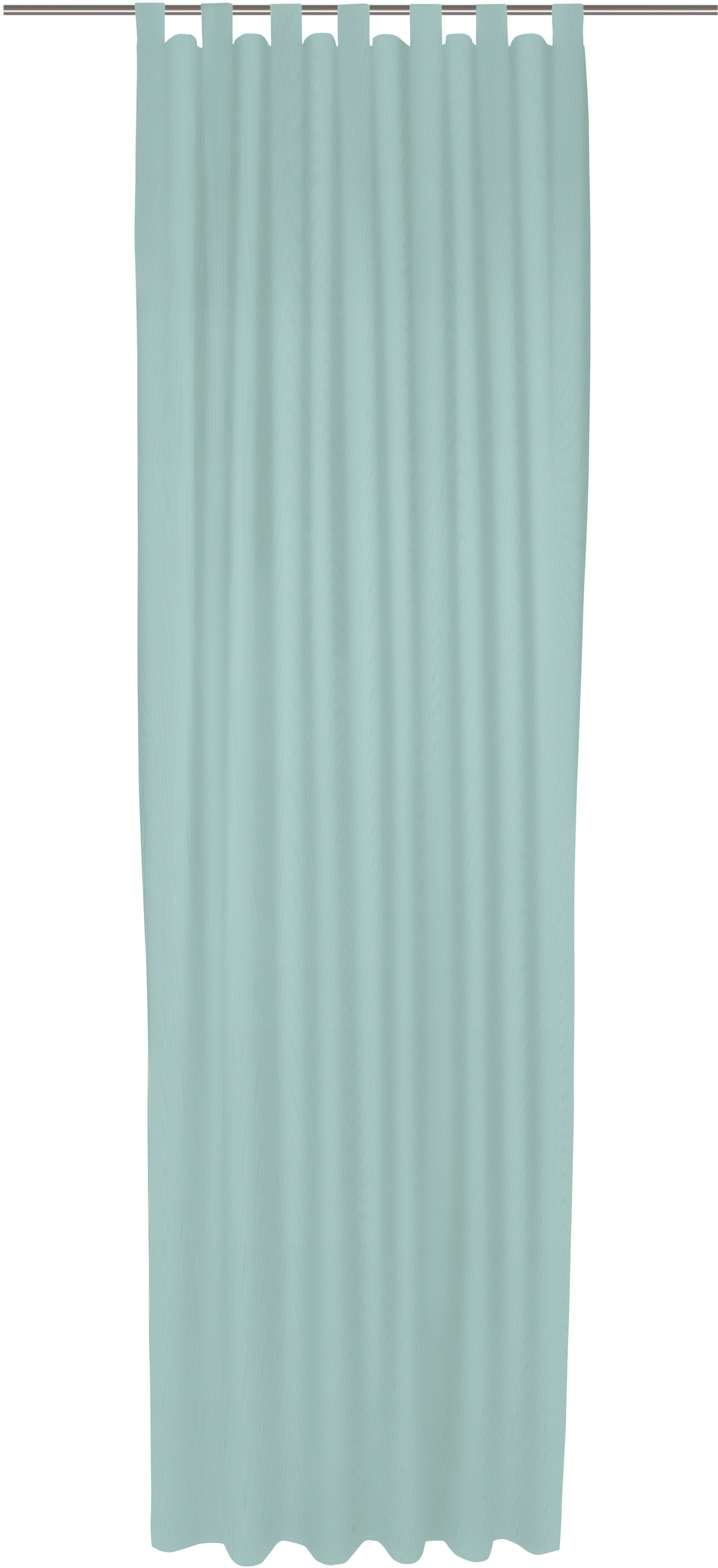 Vorhang ADAM "Uni Collection", blau (helltürkis), B:142cm H:255cm, Baumwolle (Bio-Baumwolle), Gardinen, Blickdichter aus 100% Bio-Baumwolle Image