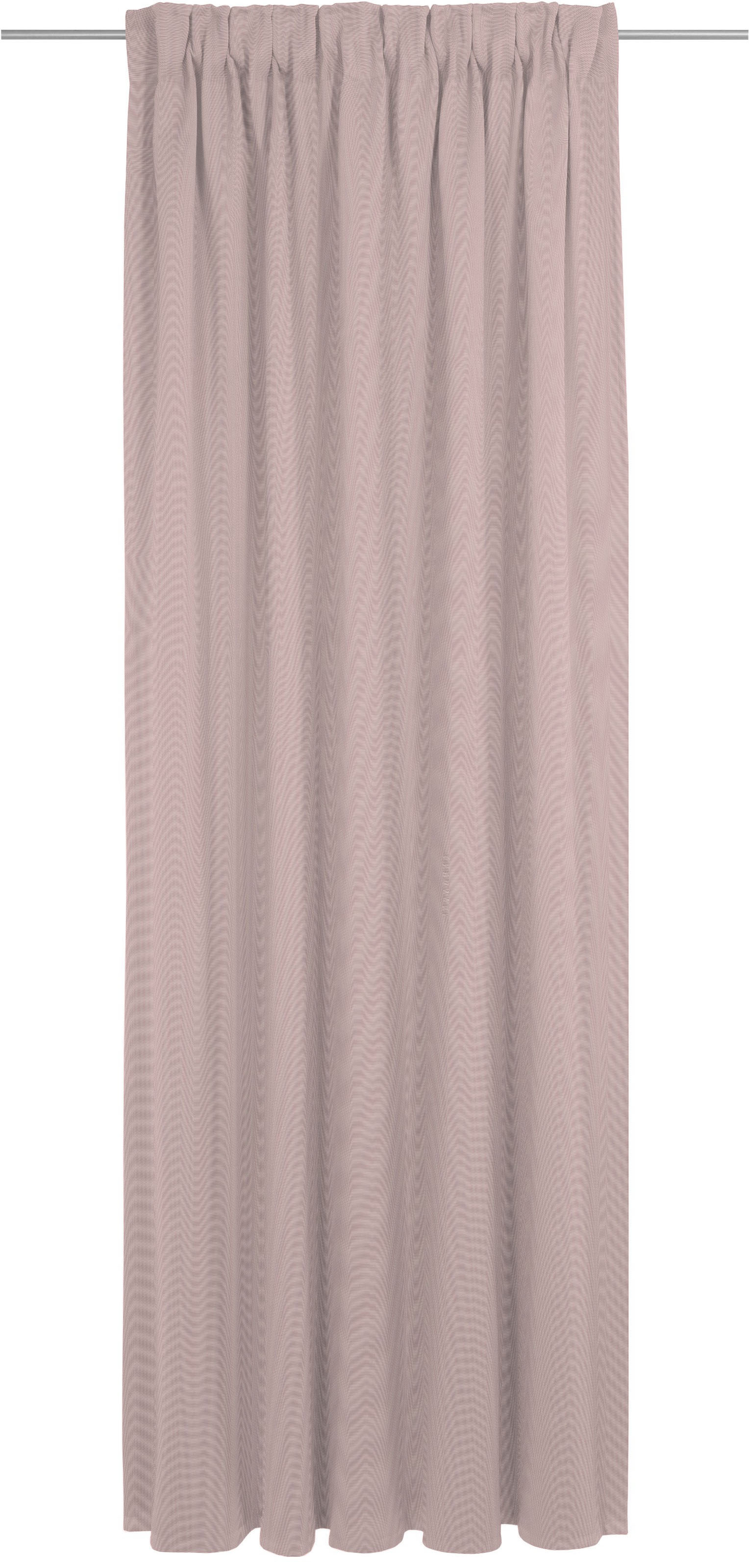 Vorhang ADAM "Uni Collection", rosa, B:142cm H:405cm, Jacquard, Baumwolle (Bio-Baumwolle), Gardinen, Blickdichter aus 100% Bio-Baumwolle Image
