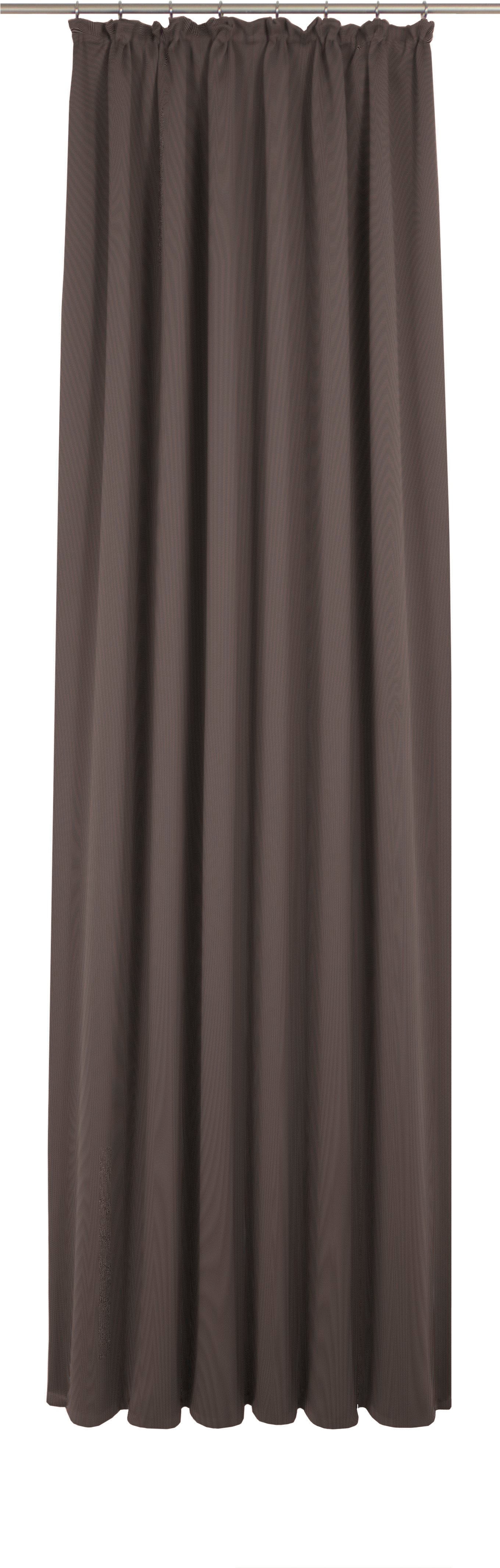 Vorhang ADAM "Uni Collection", braun (dunkelbraun), B:142cm H:195cm, Baumwolle (Bio-Baumwolle), Gardinen, aus 100% Bio-Baumwolle Image