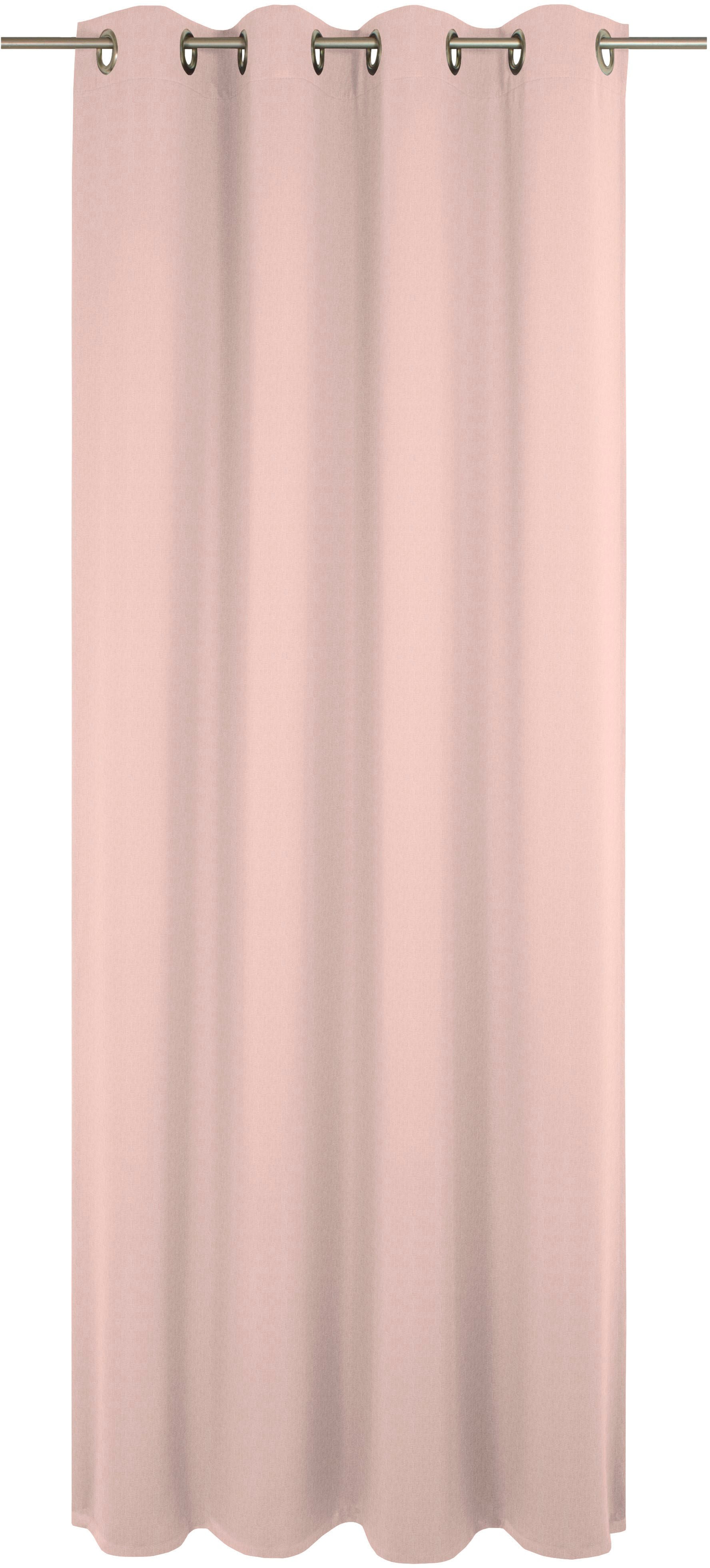 Vorhang WIRTH "Sunday", rosa, B:142cm H:385cm, Baumwolle, Polyester, Gardinen, nach Maß Image