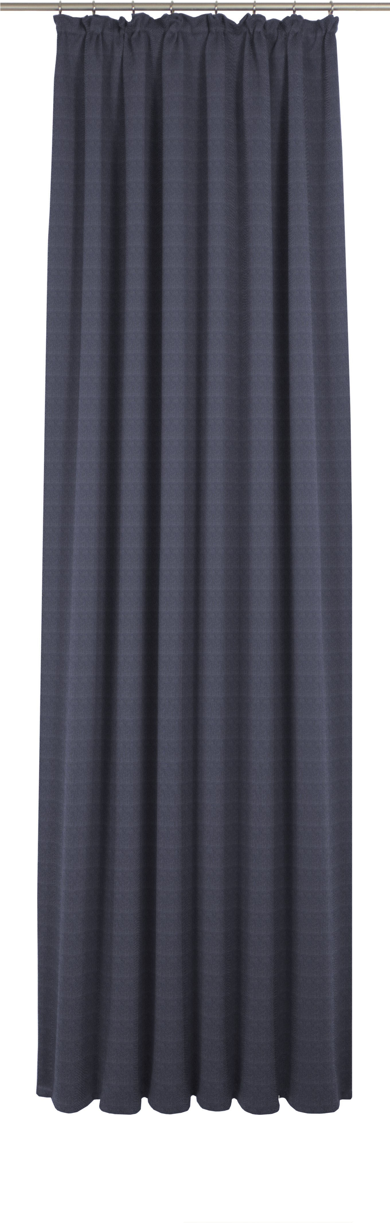 Vorhang ADAM "Uni Collection light", blau (dunkelblau), B:142cm H:345cm, Baumwolle (Bio-Baumwolle), Gardinen, aus 100% Bio-Baumwolle Image
