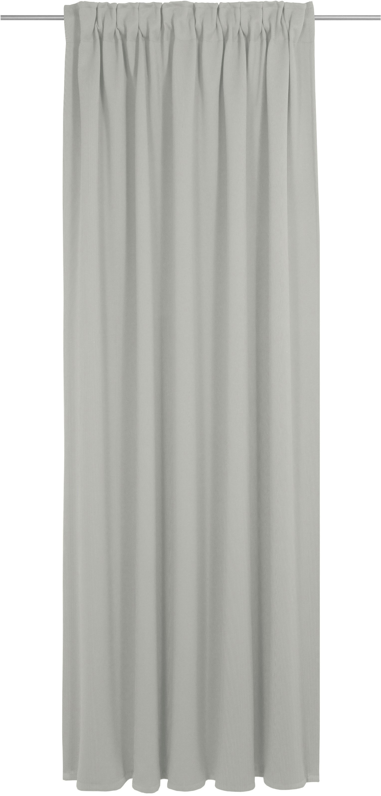 Vorhang ADAM "Uni Collection light", grau (hellgrau), B:142cm H:275cm, Baumwolle (Bio-Baumwolle), Gardinen, aus 100% Bio-Baumwolle Image