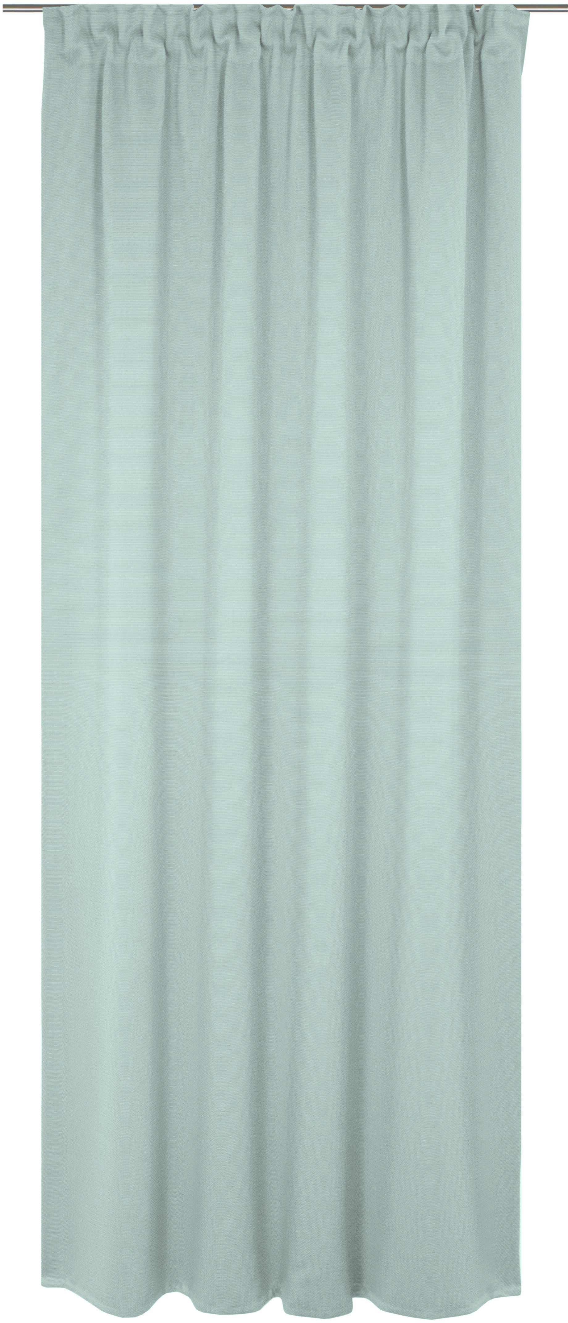 Vorhang ADAM "Uni Collection", blau (helltürkis), B:142cm H:195cm, Baumwolle (Bio-Baumwolle), Gardinen, Blickdichter aus 100% Bio-Baumwolle Image