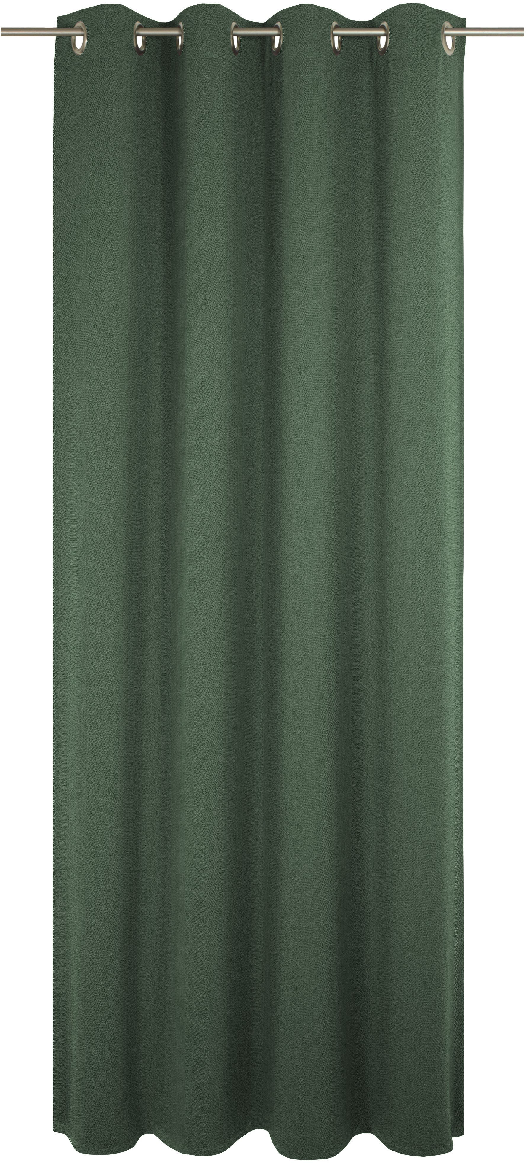 Vorhang ADAM "Uni Collection", grün (oliv), B:142cm H:315cm, Baumwolle (Bio-Baumwolle), Gardinen, Blickdichter aus 100% Bio-Baumwolle Image