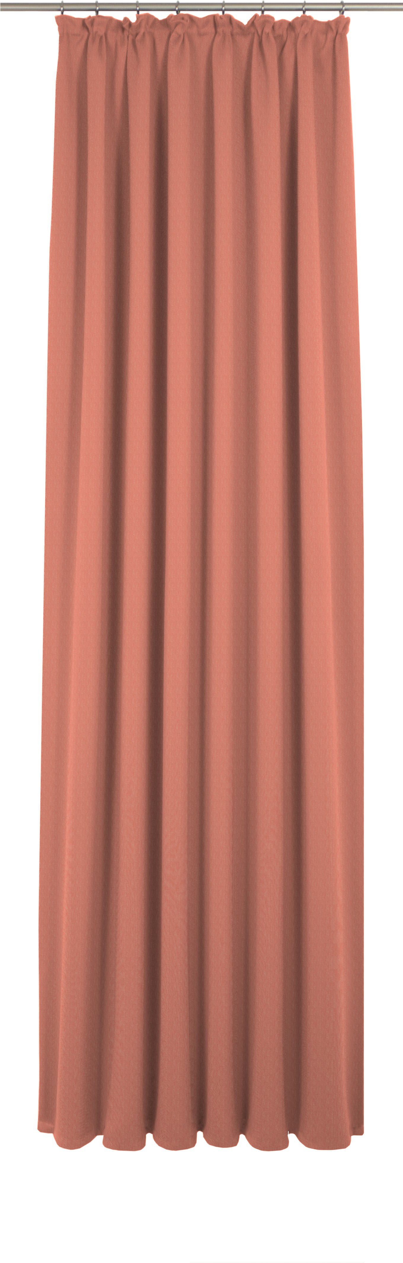 Vorhang ADAM "Uni Collection light", orange, B:142cm H:295cm, Baumwolle (Bio-Baumwolle), Gardinen, aus 100% Bio-Baumwolle Image