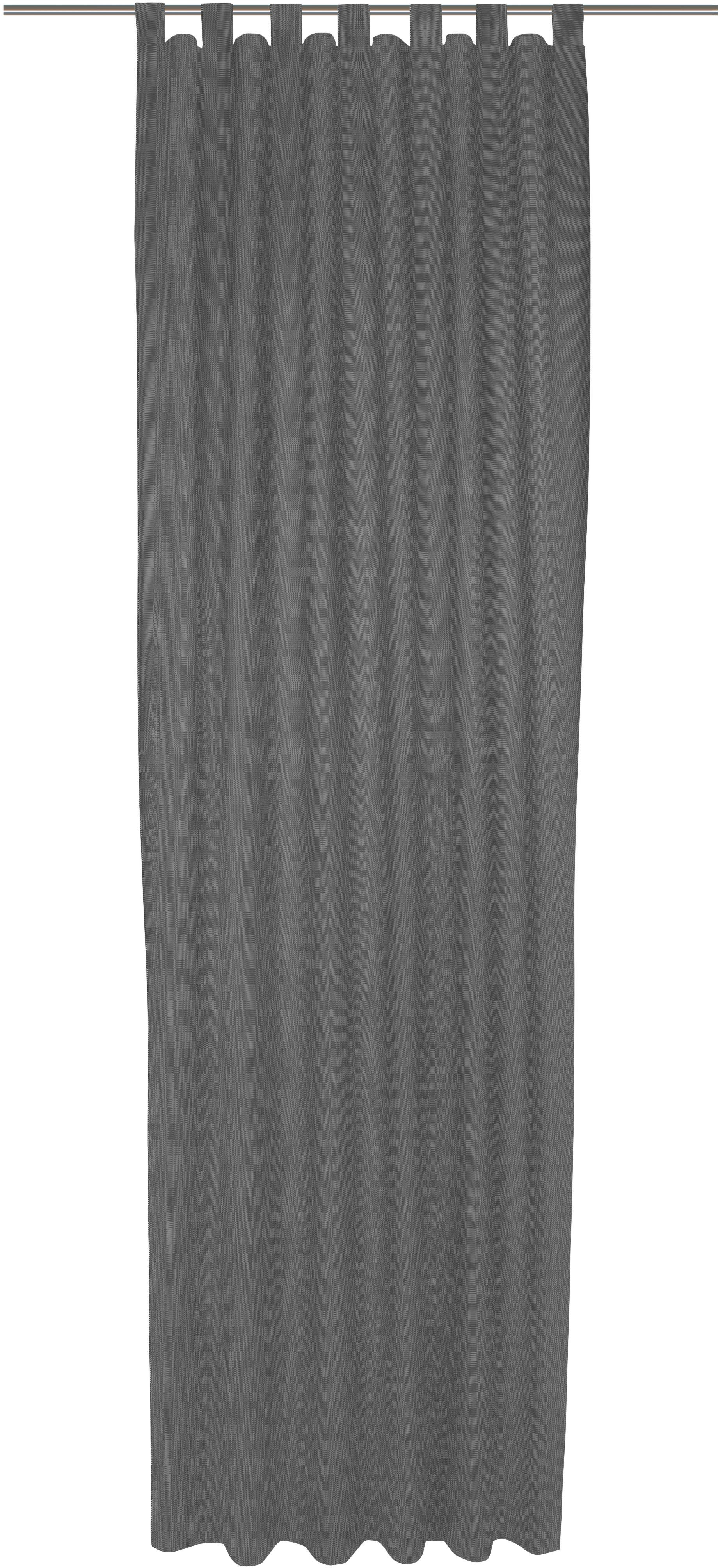Vorhang ADAM "Uni Collection light", schwarz, B:142cm H:395cm, Baumwolle (Bio-Baumwolle), Gardinen, aus 100% Bio-Baumwolle Image