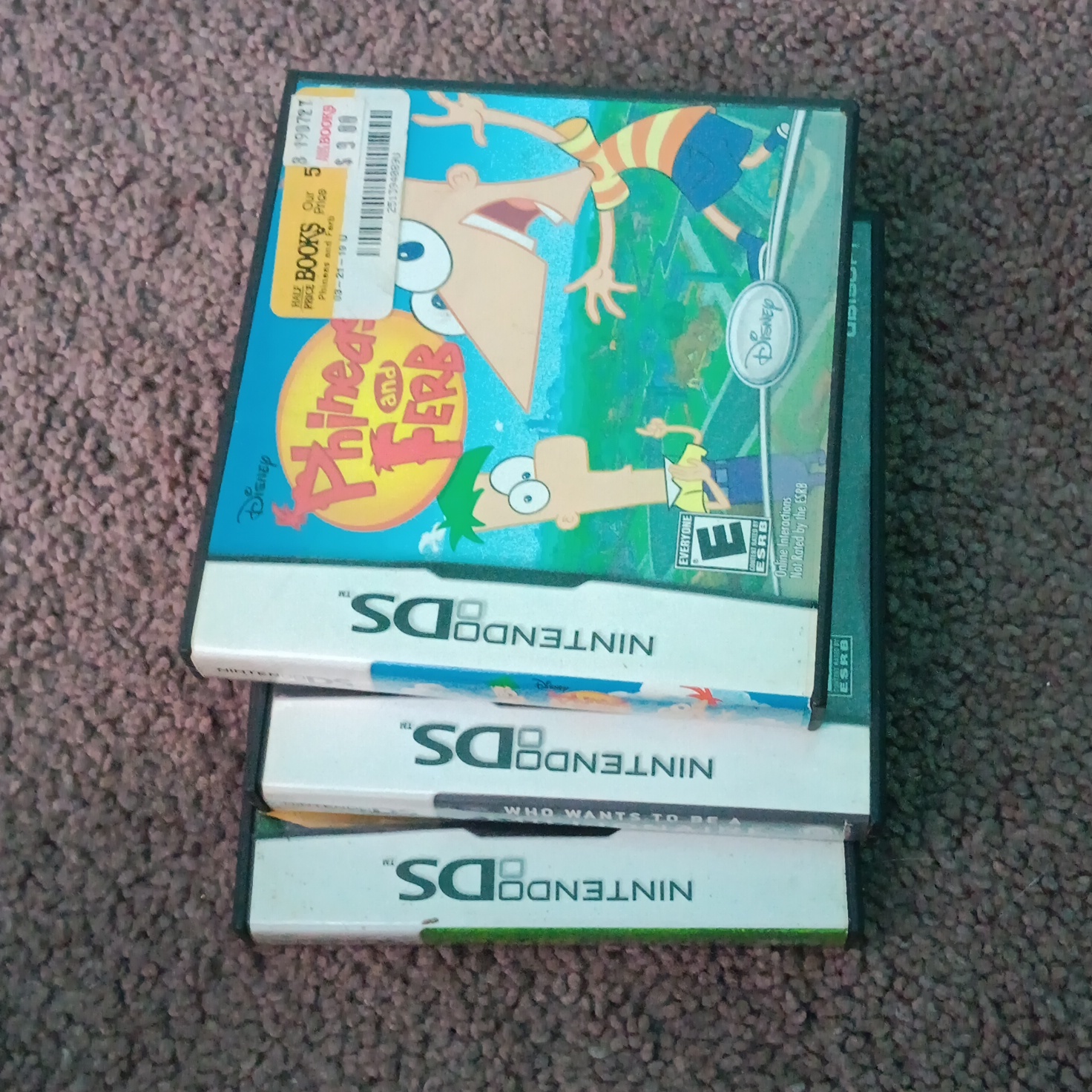 Disney Video Games & Consoles | Empty Nintendo Ds Cases No Games | Color: Green/Yellow | Size: Os