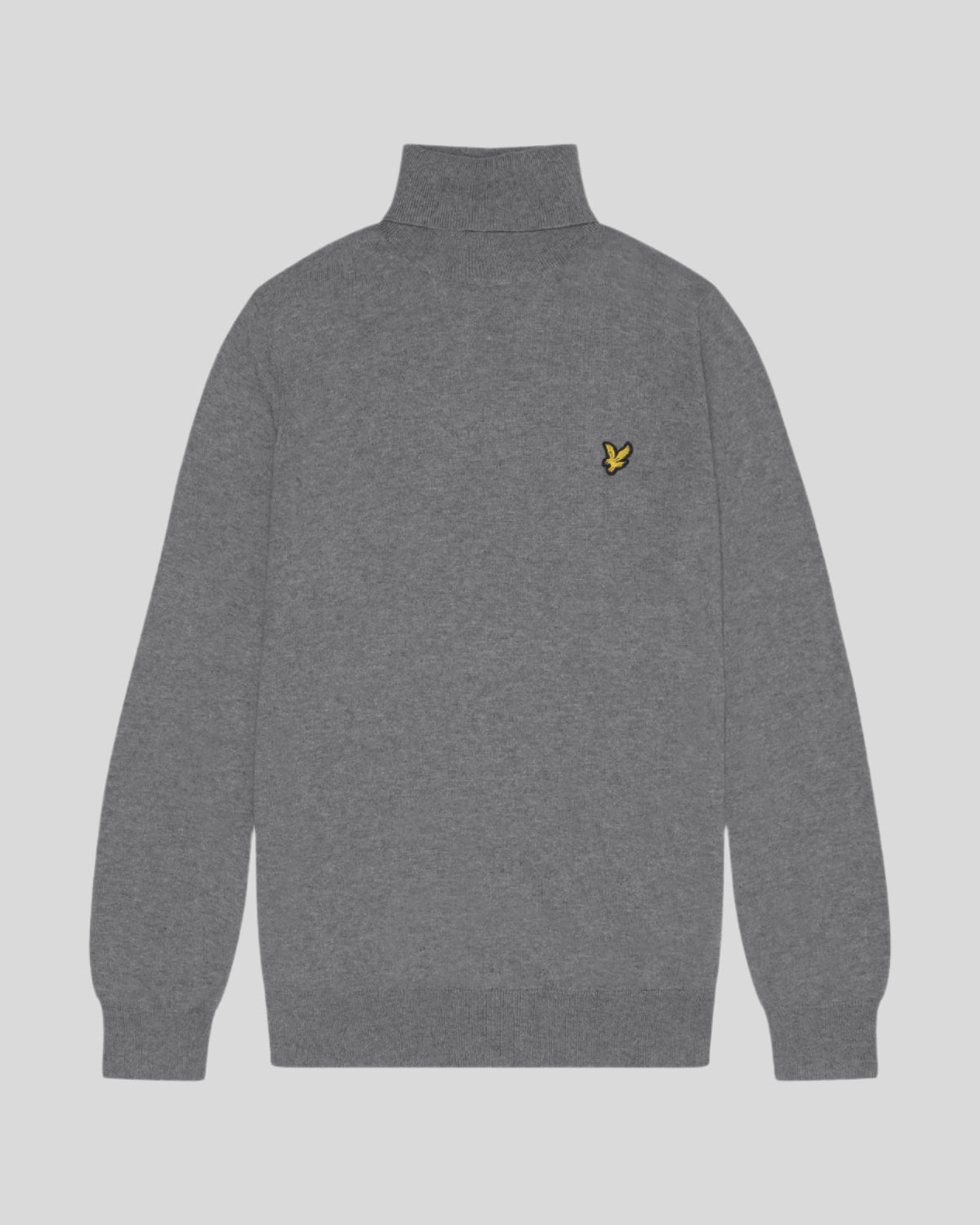 Lyle & Scott Rollkragenpullover aus Baumwoll-Merinowolle - Grau Image