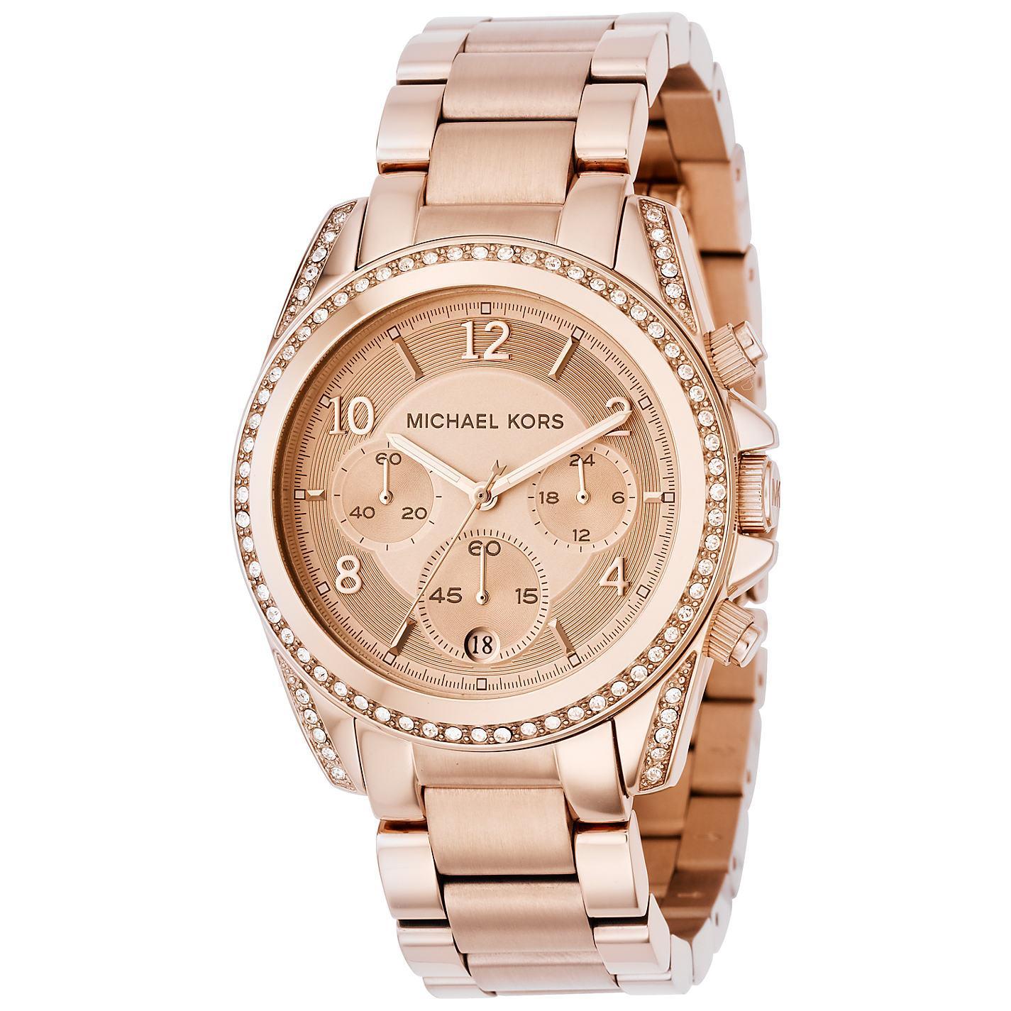Damenuhr der Marke Michael Kors in der Farbe Bronze. Die Uhr ist aus rostfreiem Stahl gefertigt. Das Armband ist aus Edelstahl gefertigt. Marke: Michael KorsModellname: MK5263Kategorie: DamenarmbanduhrMaterialien: EdelstahlFarbe: Roségold Image