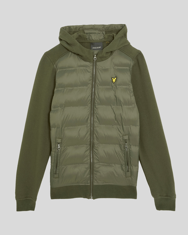 Lyle & Scott Jungen Hybrid Hoodie - Grün Image