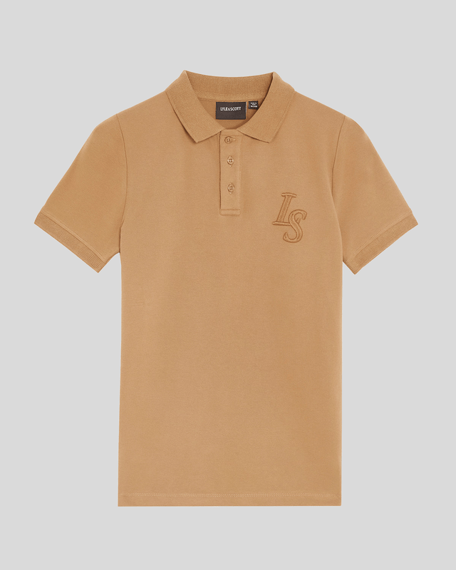 Lyle & Scott Jungen L&S Monogram Poloshirt - Braun Image