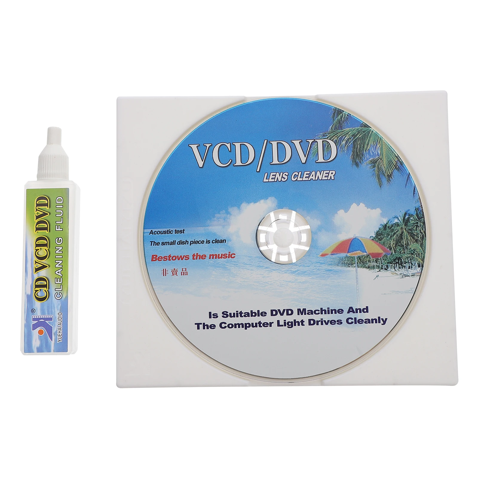 1 ensemble de disques de nettoyage, Kit de nettoyage pour lecteur CD, nettoyeur de DVD, dépoussiérage, prolonge la durée de vie, améliore la qualité du son, nettoyeur multifonction