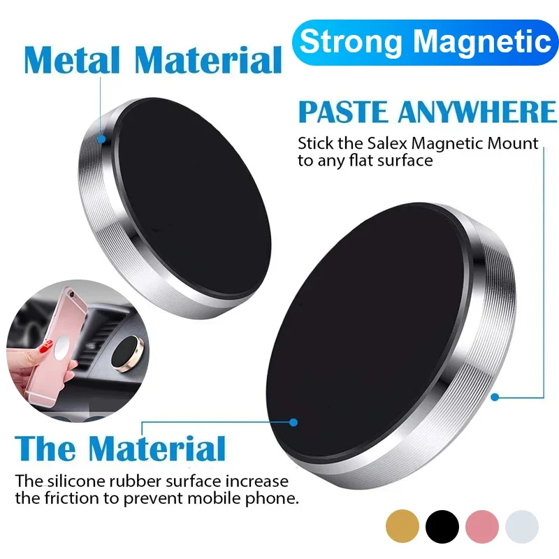 Magnetischer Autotelefonhalter, geeignet für Apple Xiaomi Huawei, Handyhalter, Armaturenbrett, Wandmontage, Auto-Magnetaufkleber Image