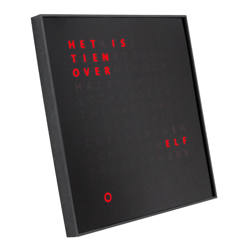 CP0403 Hot Style Einfache Einrichtung Einweihungsgeschenk Niederländisches scharfes Bild Letterklok Vintage große Wortuhr Image