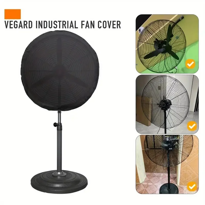Industrieller Staubschutz für elektrische Lüfter – langlebiges Oxford-Gewebe, multifunktionaler Lüfterschutz für den Außenbereich, stabile Konstruktion Image