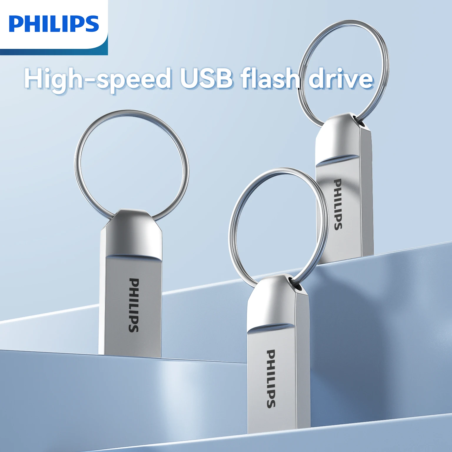 Philips-Clé USB 2.0 en métal pour ordinateur portable, clé USB, clé USB, clé USB pour PC, 8 Go, 16 Go, 32 Go, 64 Go