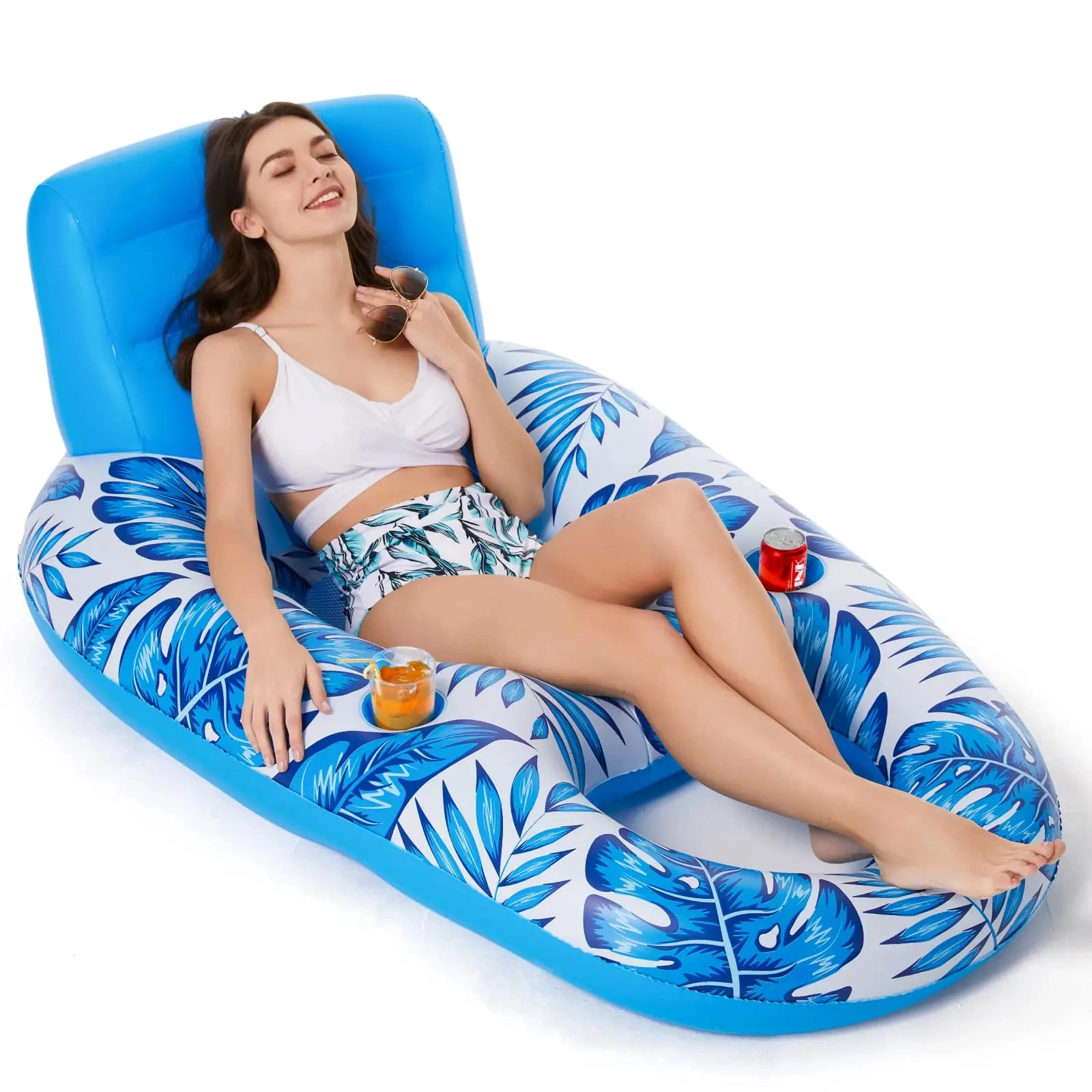 Flotteur de piscine gonflable adulte-flotteurs de piscine flotteurs de chaise longue radeau chaise flottante flotteurs d'eau pour piscine lac salon Floa