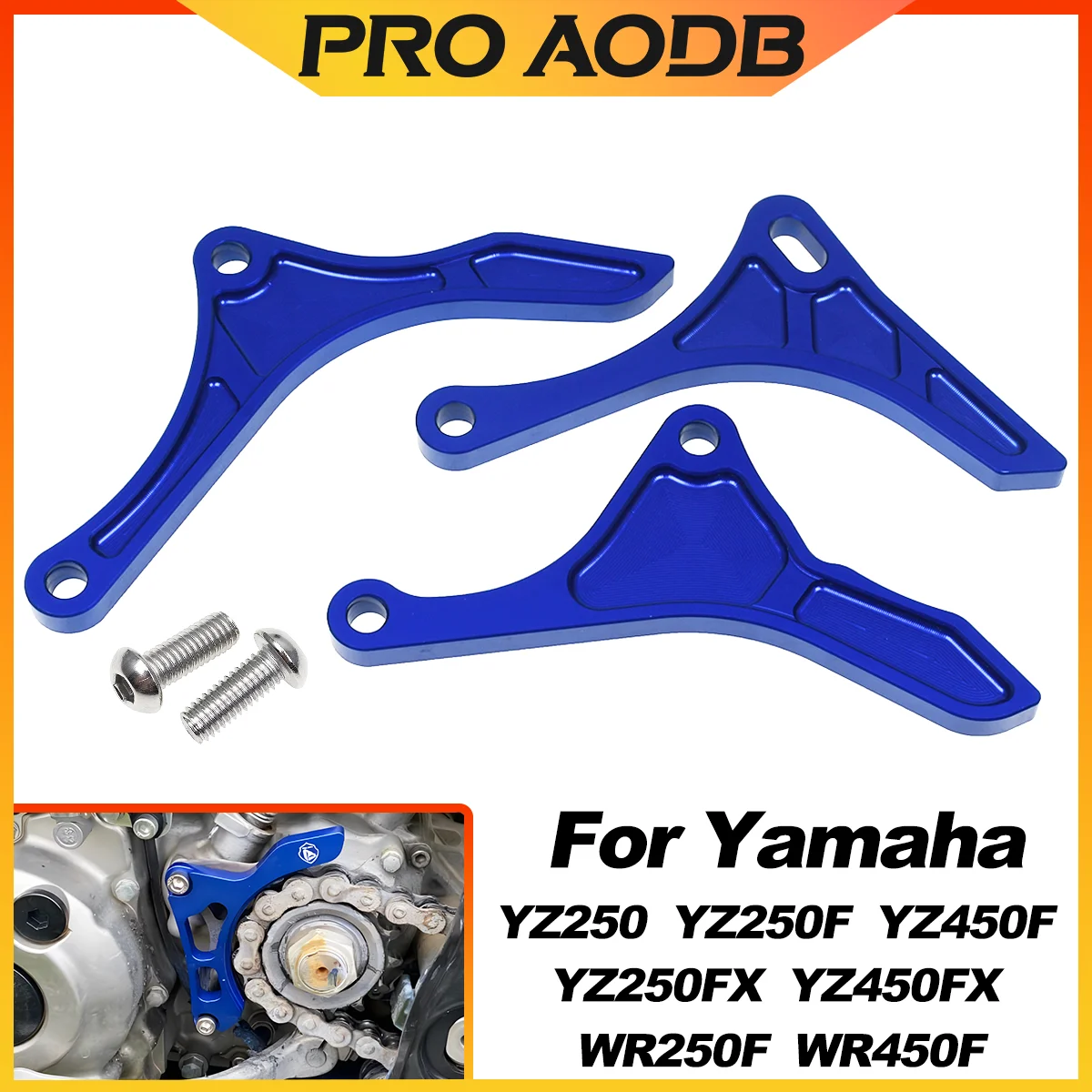 Motorrad CNC Motor Kettenrad Schutz Kette Schutz Fall Saver Für Yamaha YZ250F YZ450F WR250F WR450F YZ250FX YZ450FX Universal Image
