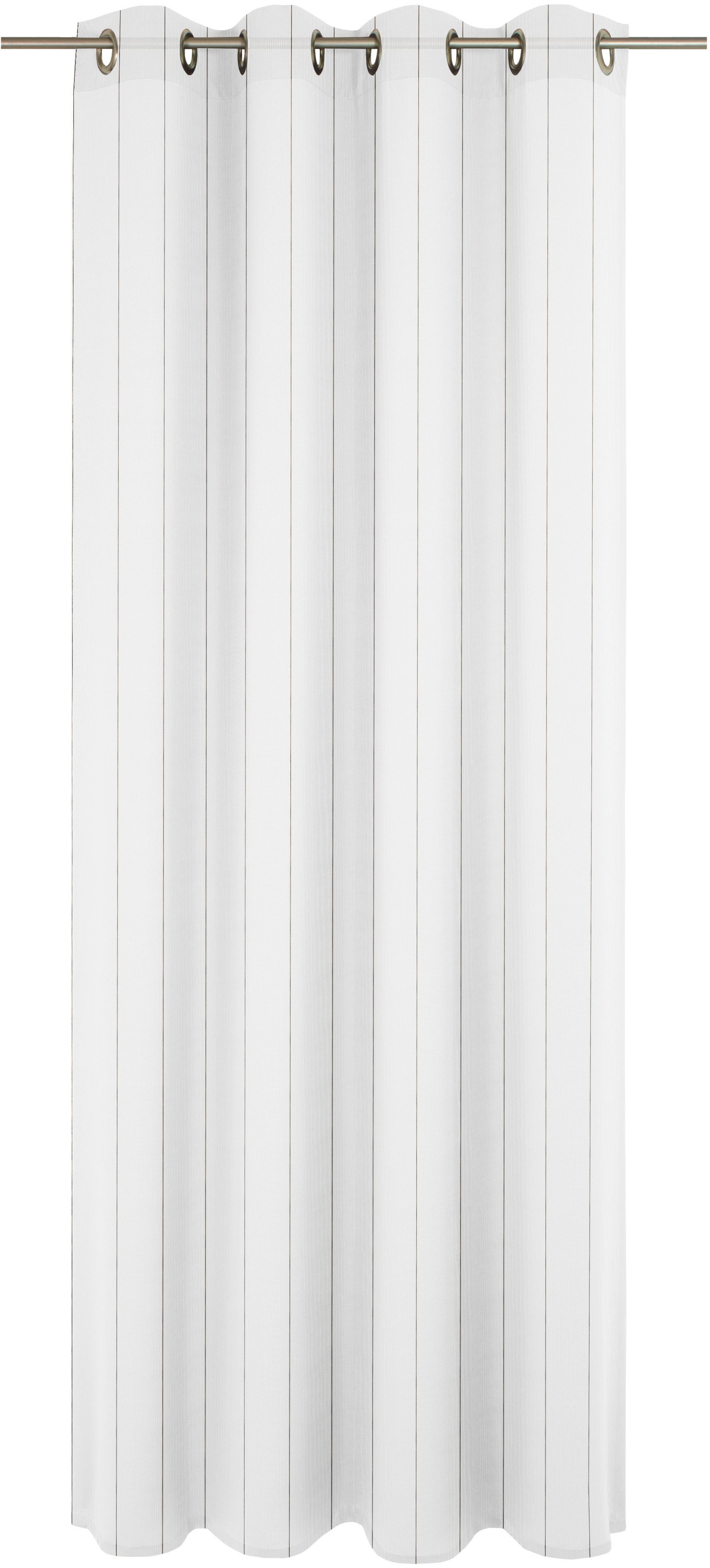 Gardine WIRTH "Chiara" Gr. 13, braun (braun, silberfarben), B:600cm H:145cm, Jacquard, Polyester, Gardinen Image